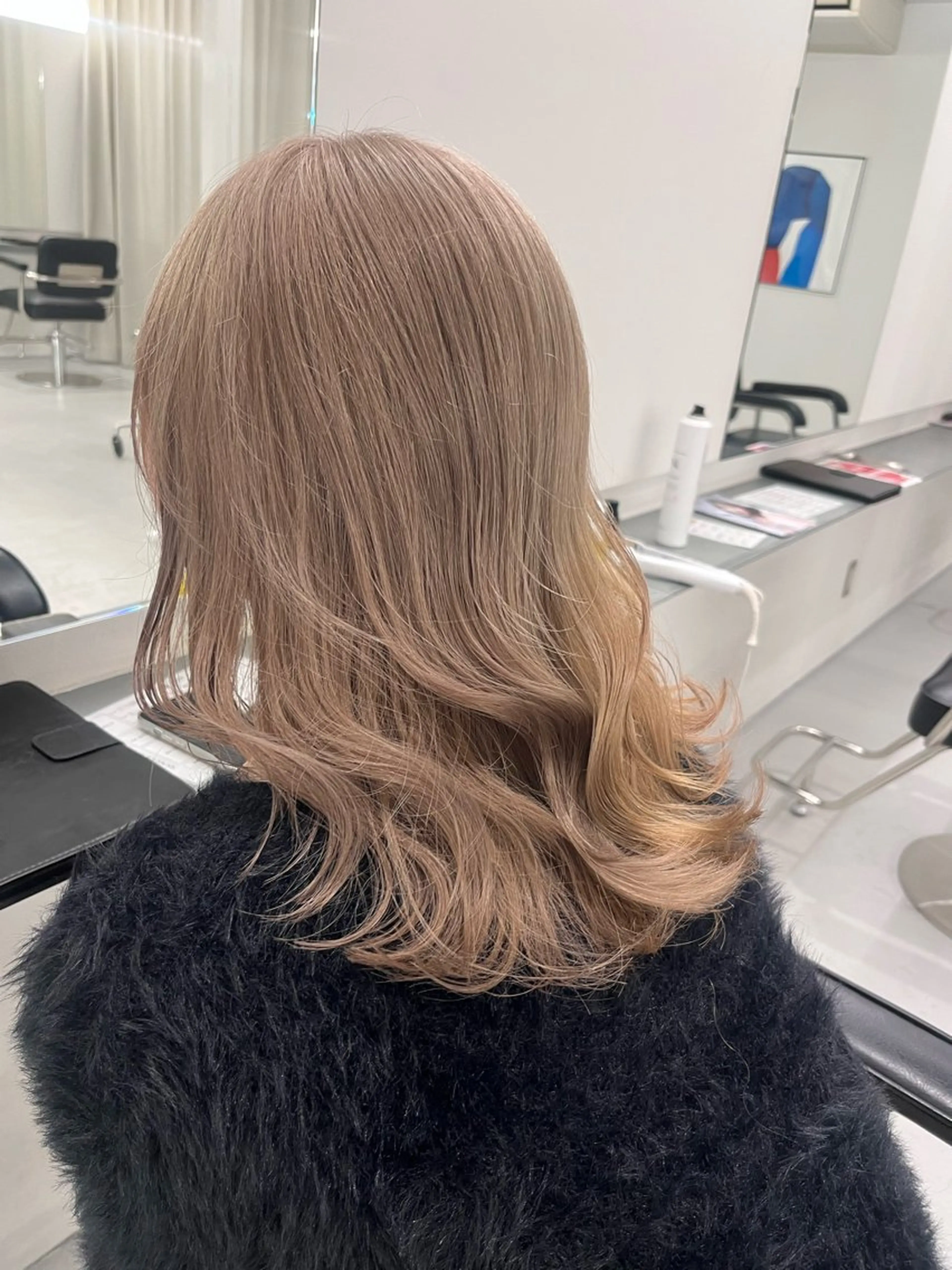 ミディアム カラー ベージュカラー/ 新潟/万代/なお🎀のヘアスタイル