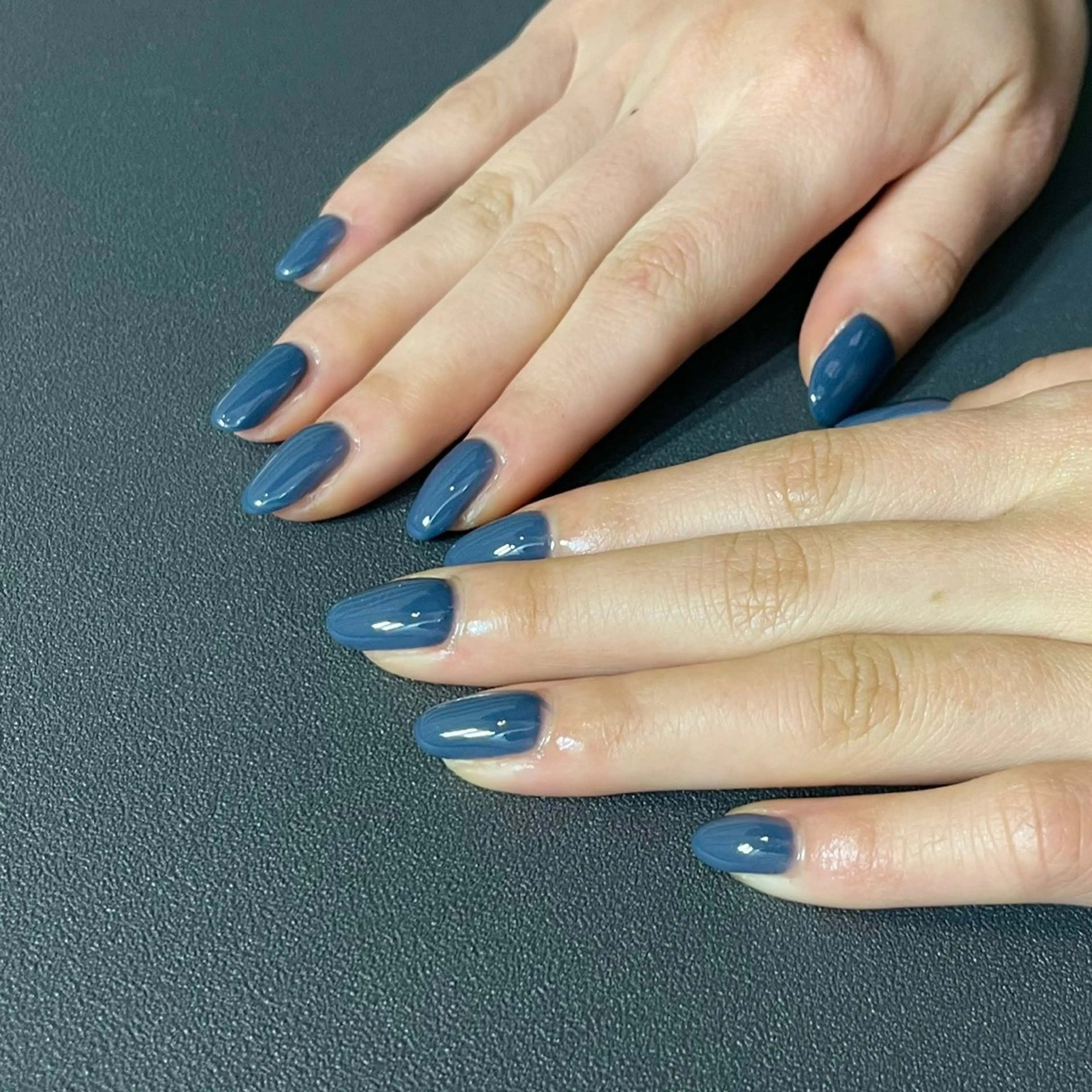 ネイル ブルー ワンカラーネイル Lea lea所属・Lealea nのネイルデザイン