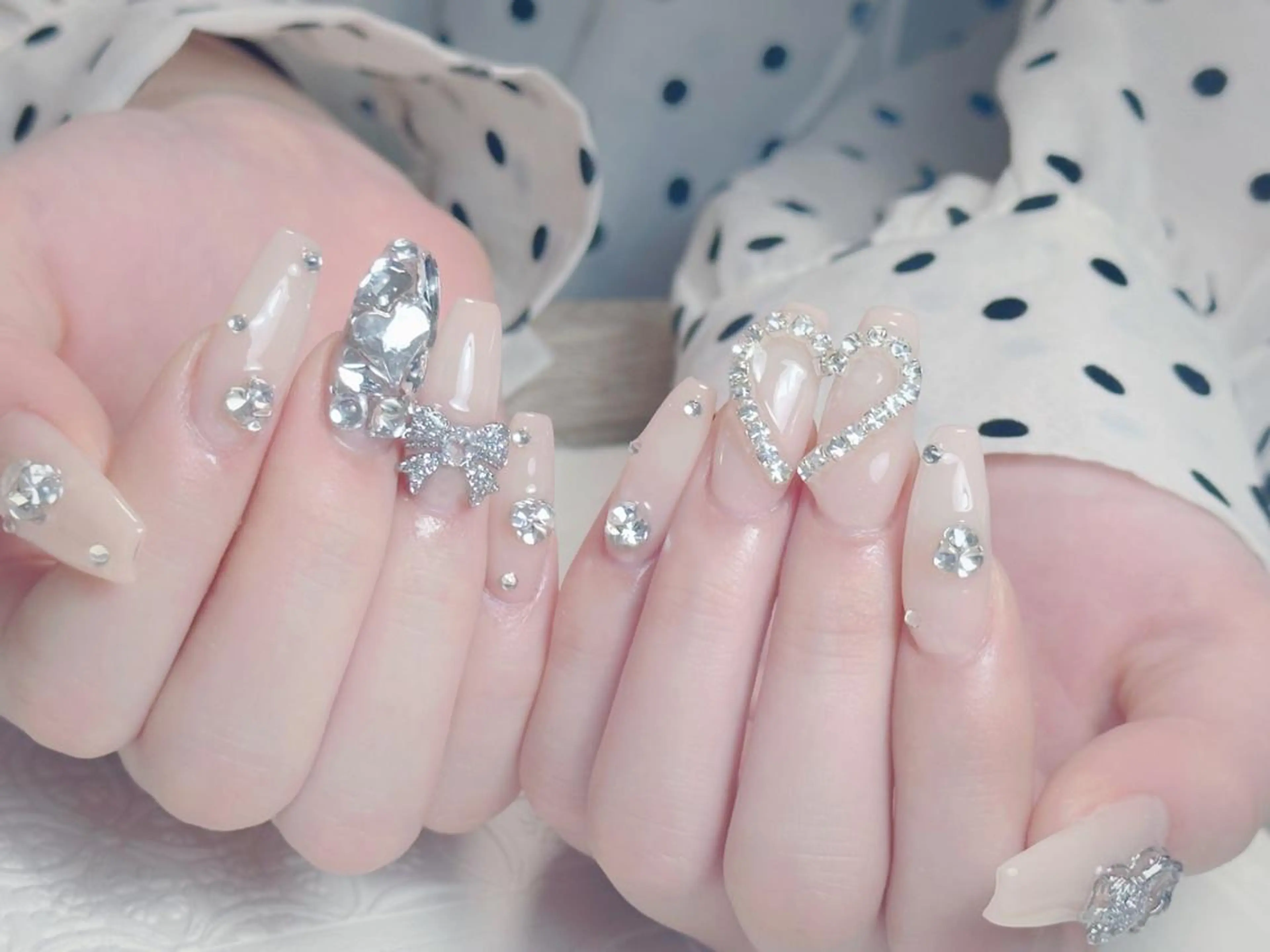 ネイル 長さ出し フットネイル フレンチネイル ジェルネイル ガラスフレンチ ハンドネイル MSSugar Nailのネイルデザイン