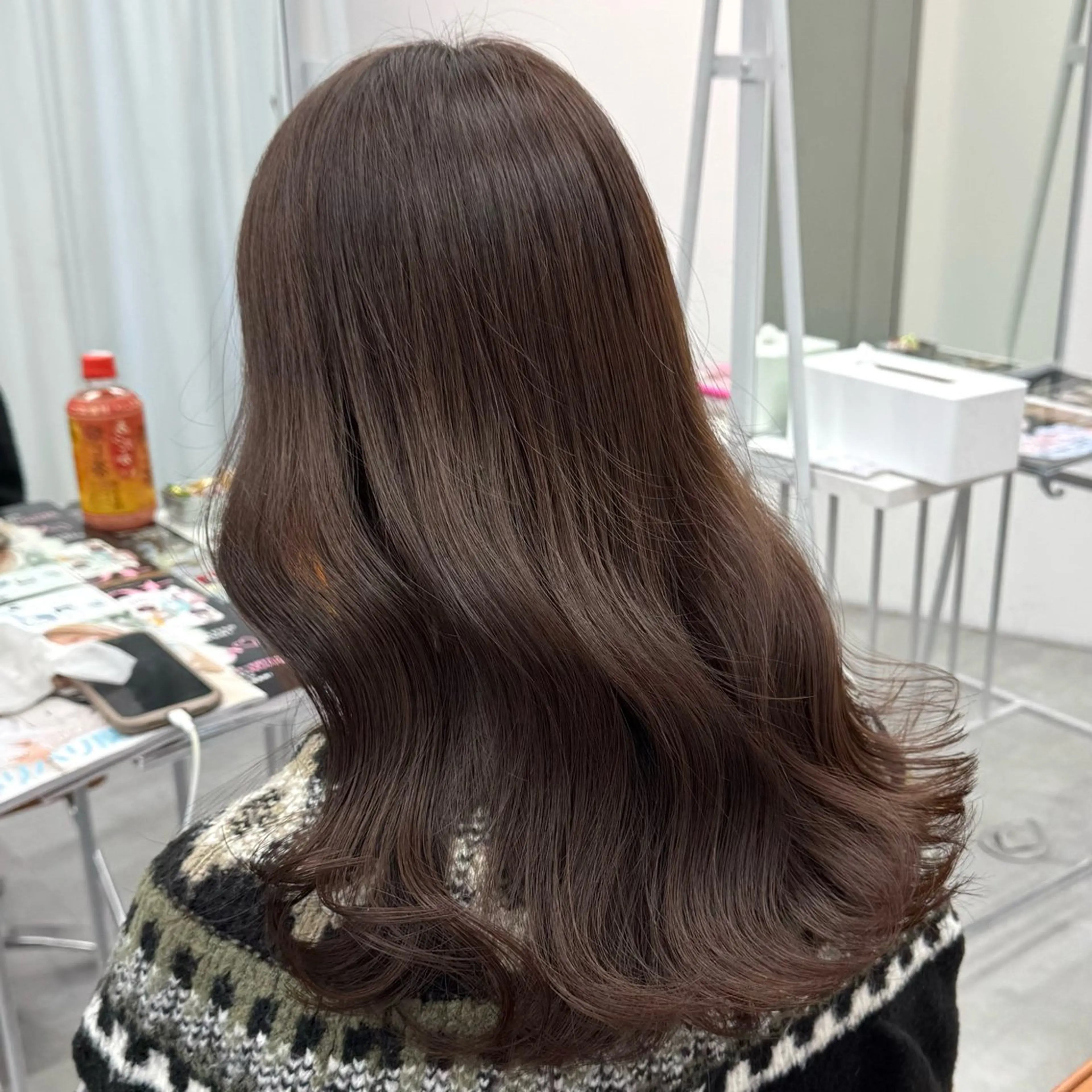 ロング カラー ヘアアレンジ ヘアカラー ブリーチなしカラー /ベージュ/安形翔のヘアスタイル