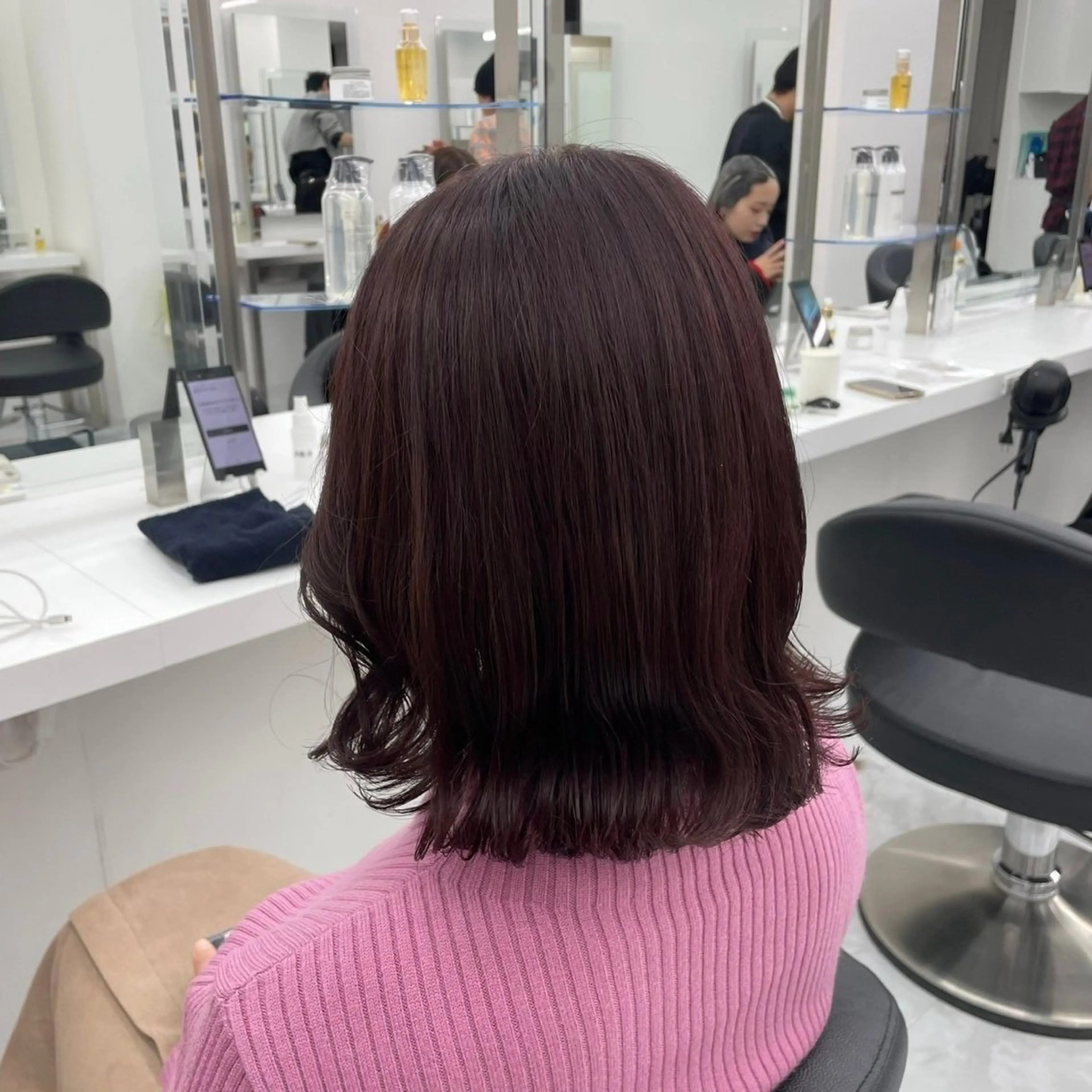 ミディアム カラー カット ヘアカラー トリートメント mina/暖色カラー 🥀韓国風カット🥀のヘアスタイル