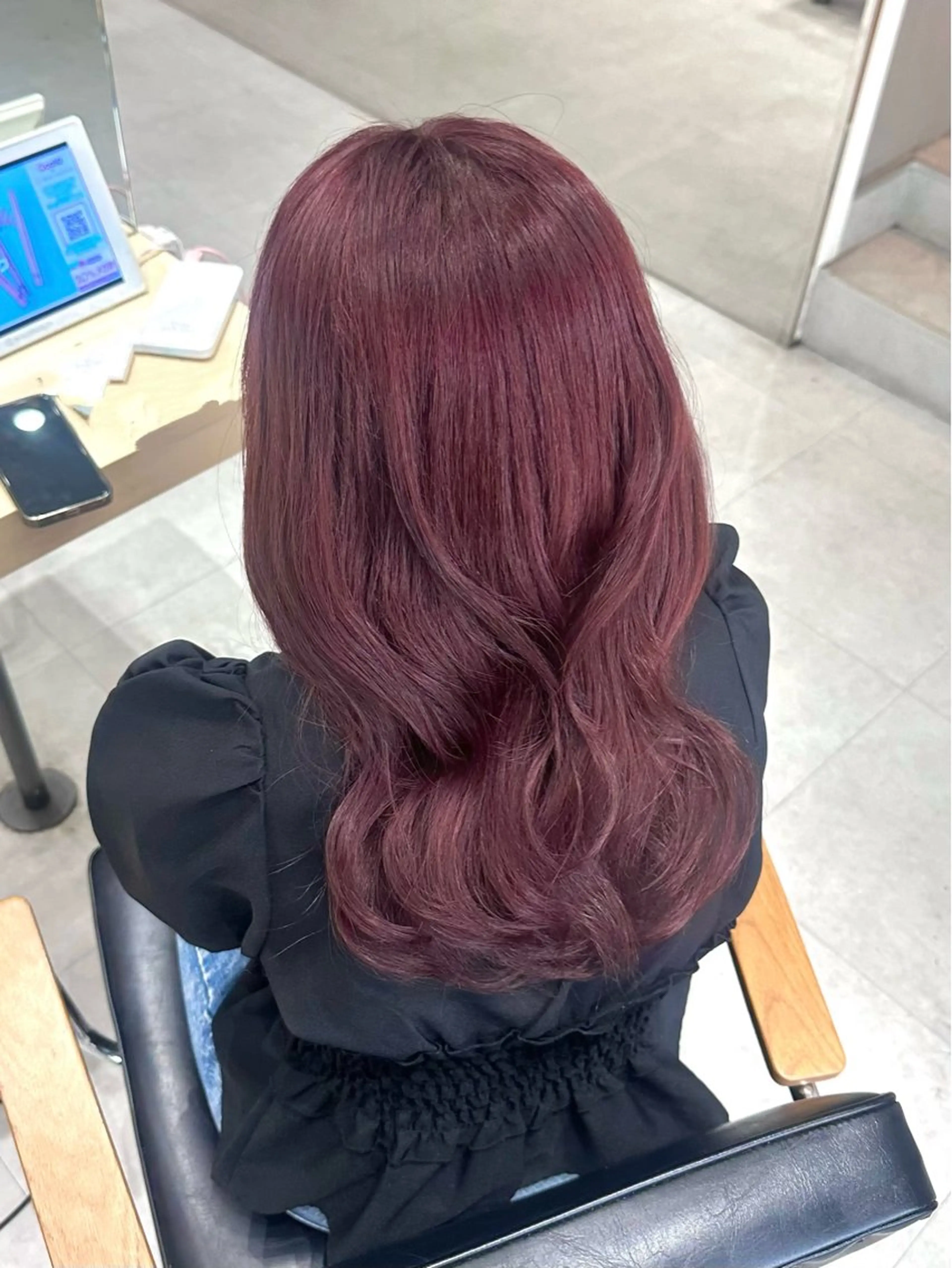 ロング カラー ピンクカラー Rei /透明感×韓国ヘアのヘアスタイル