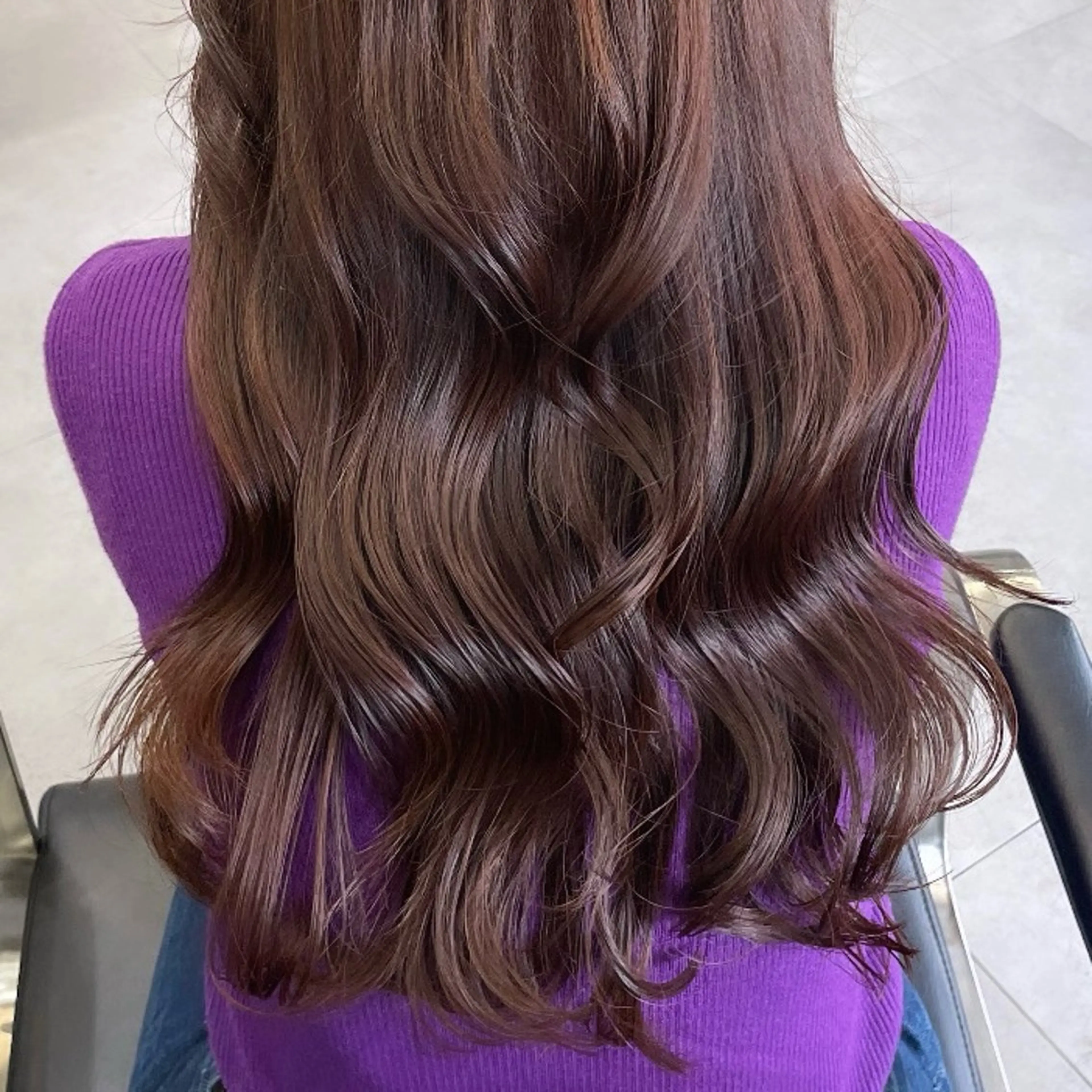 ロング カラー ブラウンカラー レイヤーカット ヘアカラー Rui/透明感カラー 暖色/レイヤーカットのヘアスタイル