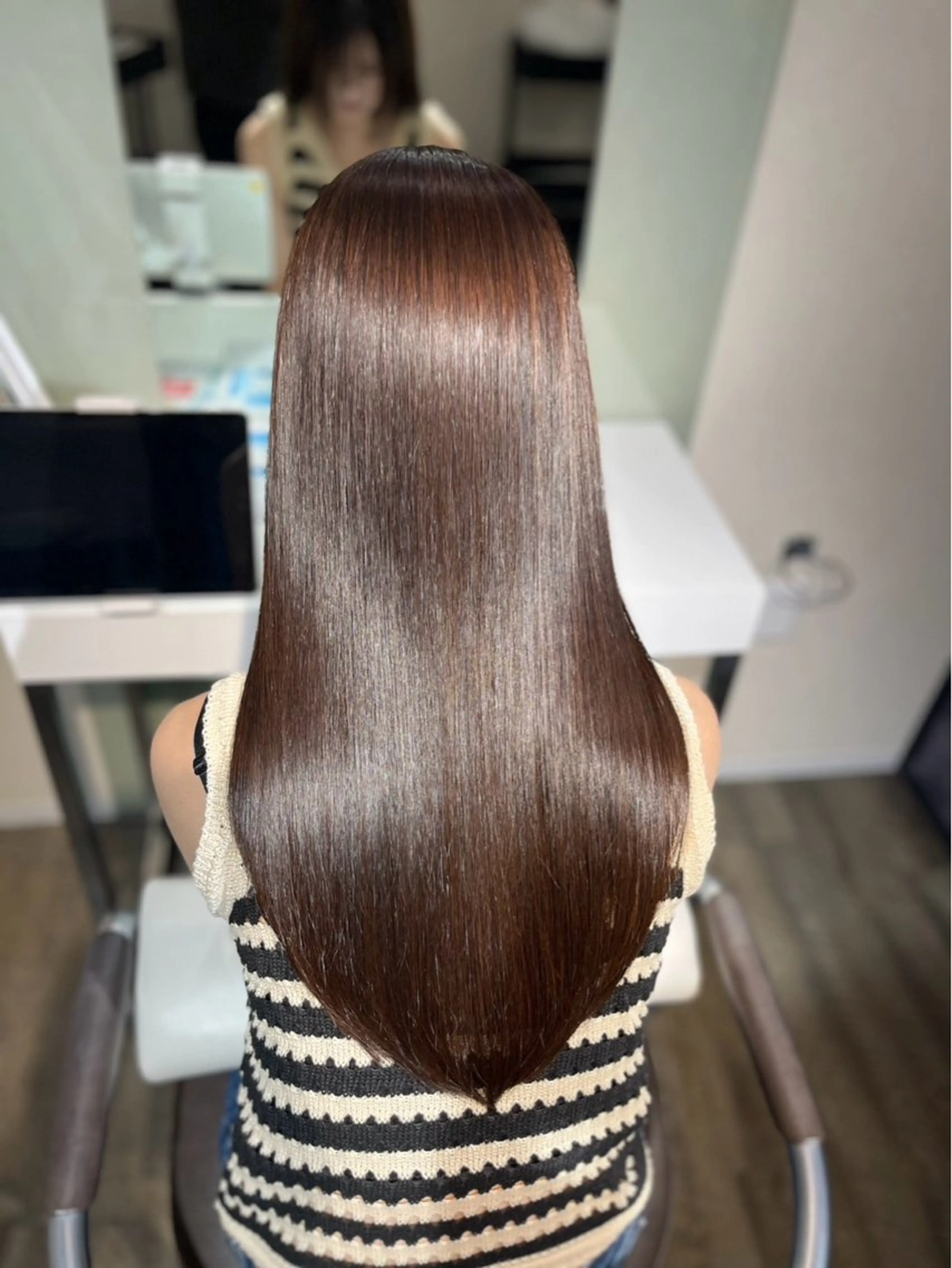 ロング if.川西所属・奥村 サチのヘアスタイル