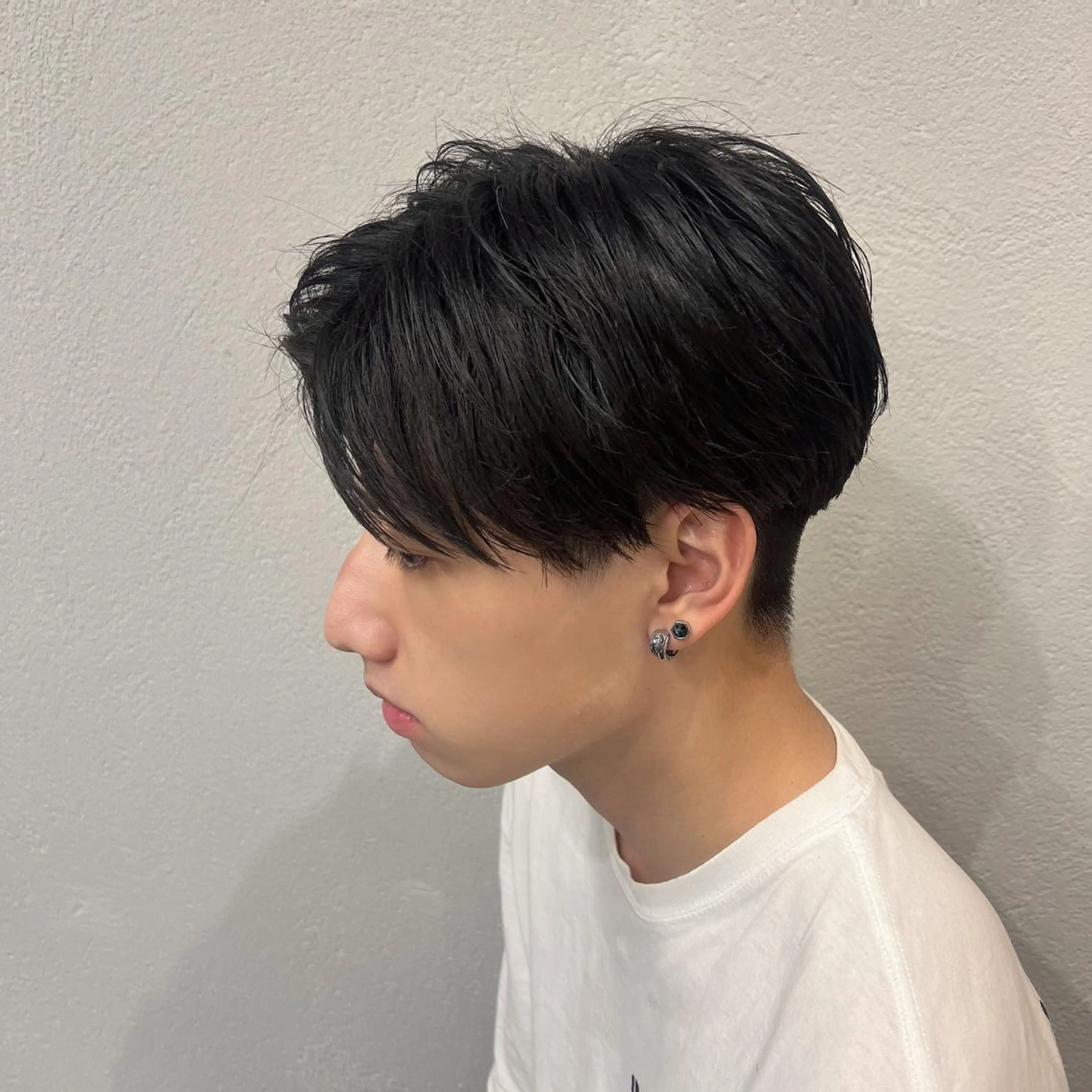 ショート カラー パーマ メンズ センターパート メンズ特化/パーマ/ メッシュ/竜成のヘアスタイル