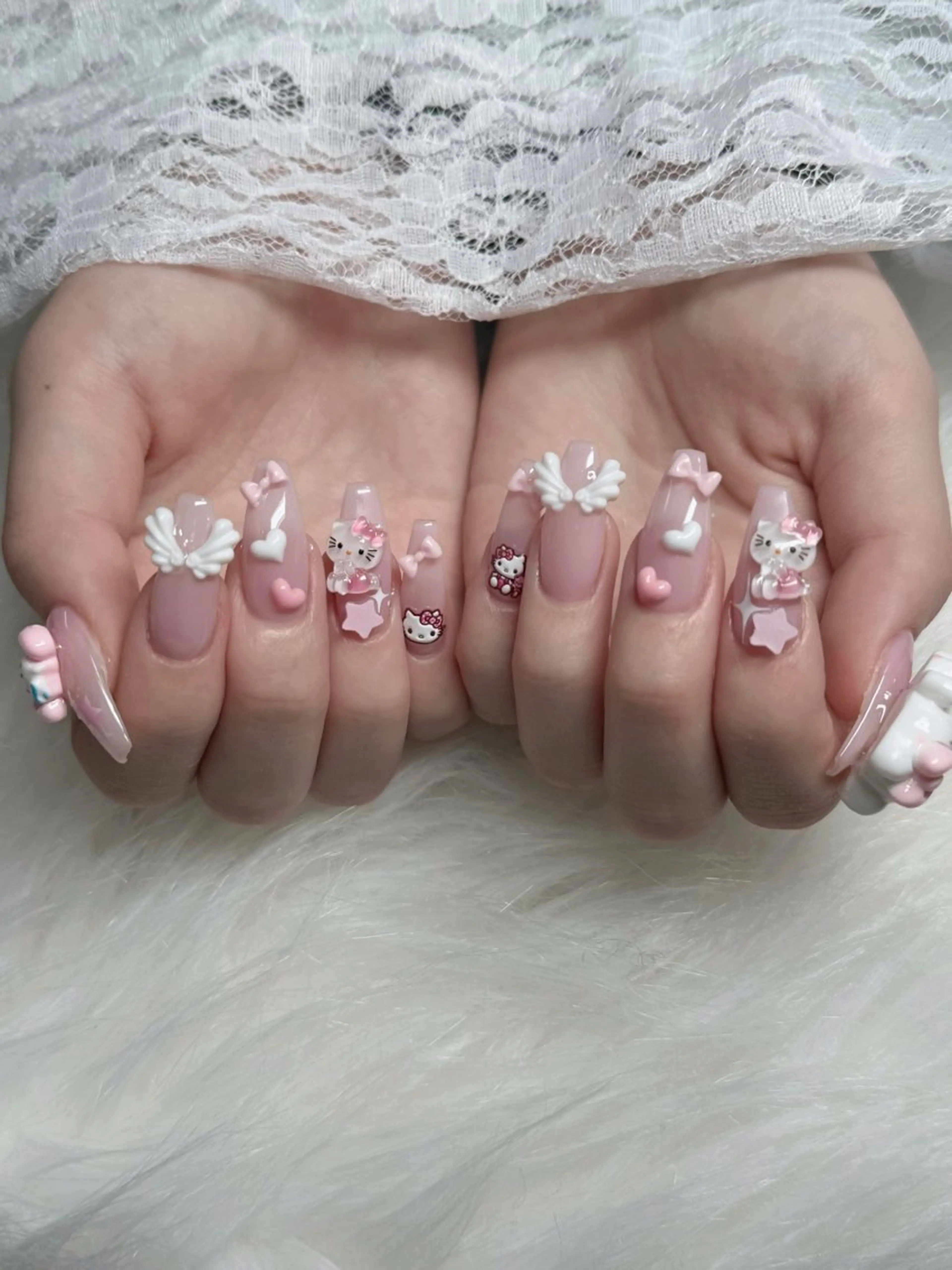 ネイル フレンチネイル ジェルネイル ハロウィン キラキラネイル 韓国ネイル H.baby Nail Salonのネイルデザイン