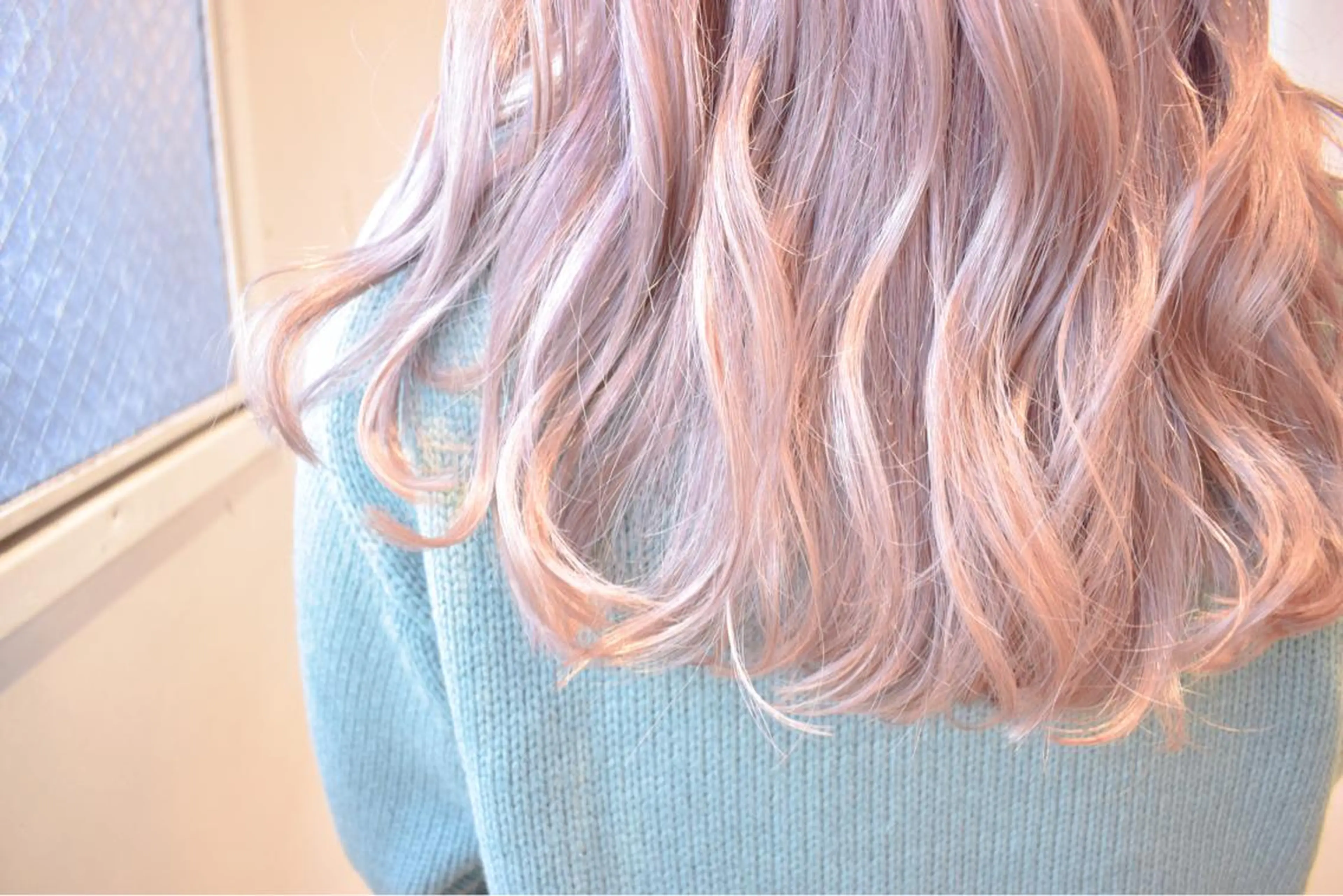 ロング カラー ピンクカラー ヘアカラー てんま さやかのヘアスタイル