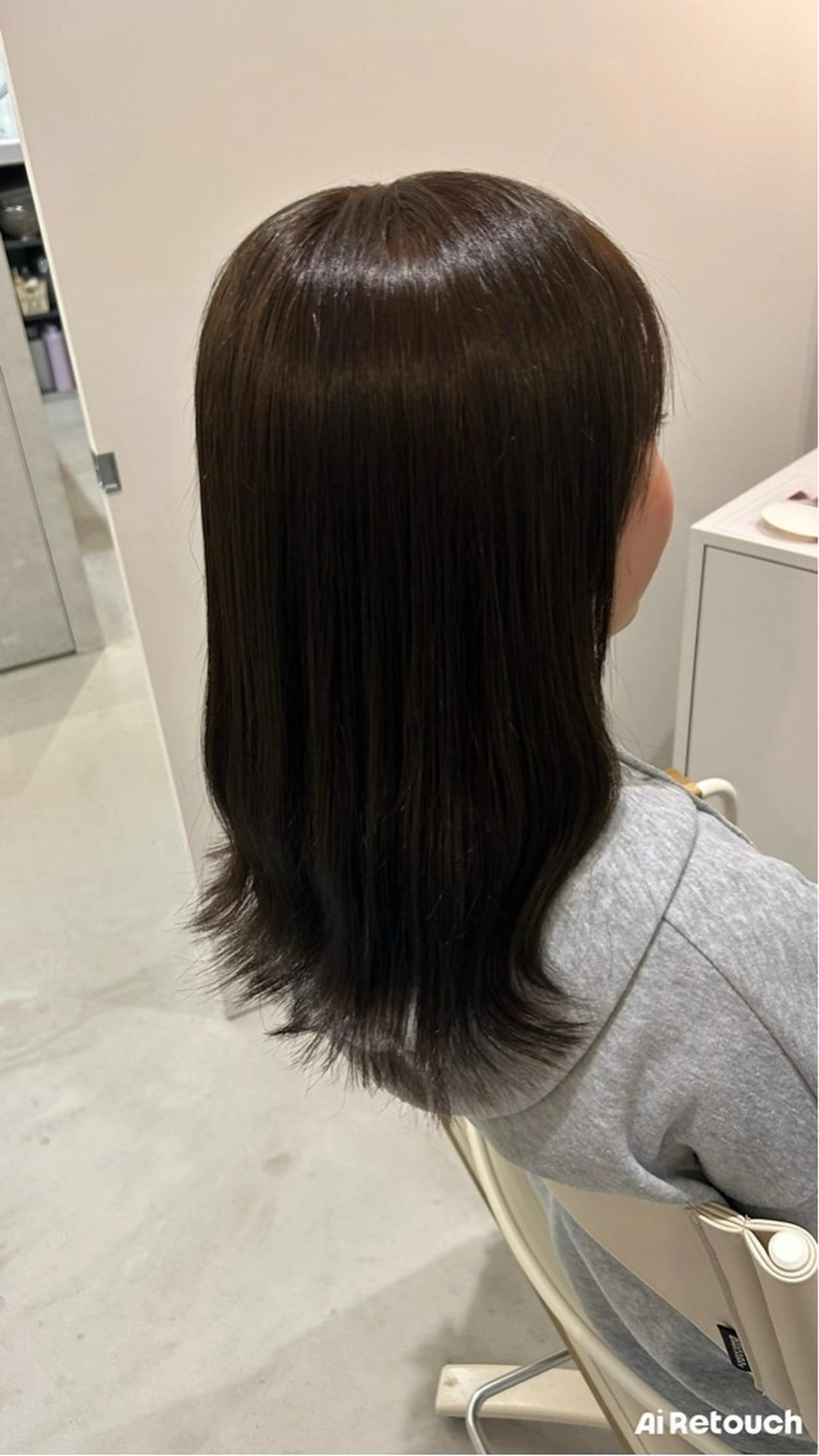 セミロング カラー ハイトーン/艶髪/ 暗髪/韓国/sanaのヘアスタイル