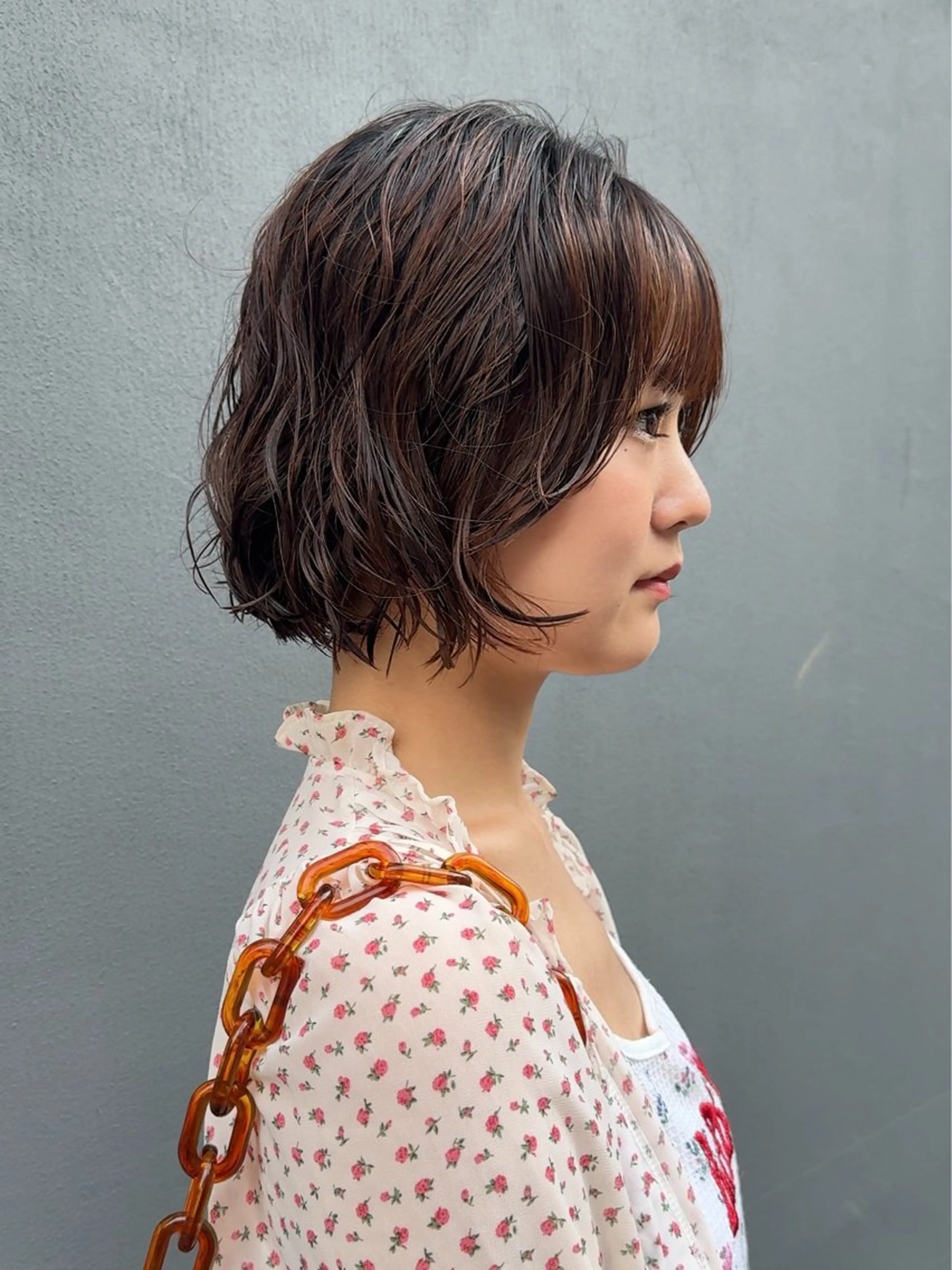 ショート パーマ カット パーマ Qin shaire salon 原宿所属・🌿パーマ/ボブ/ レイヤー/Mikiのヘアスタイル