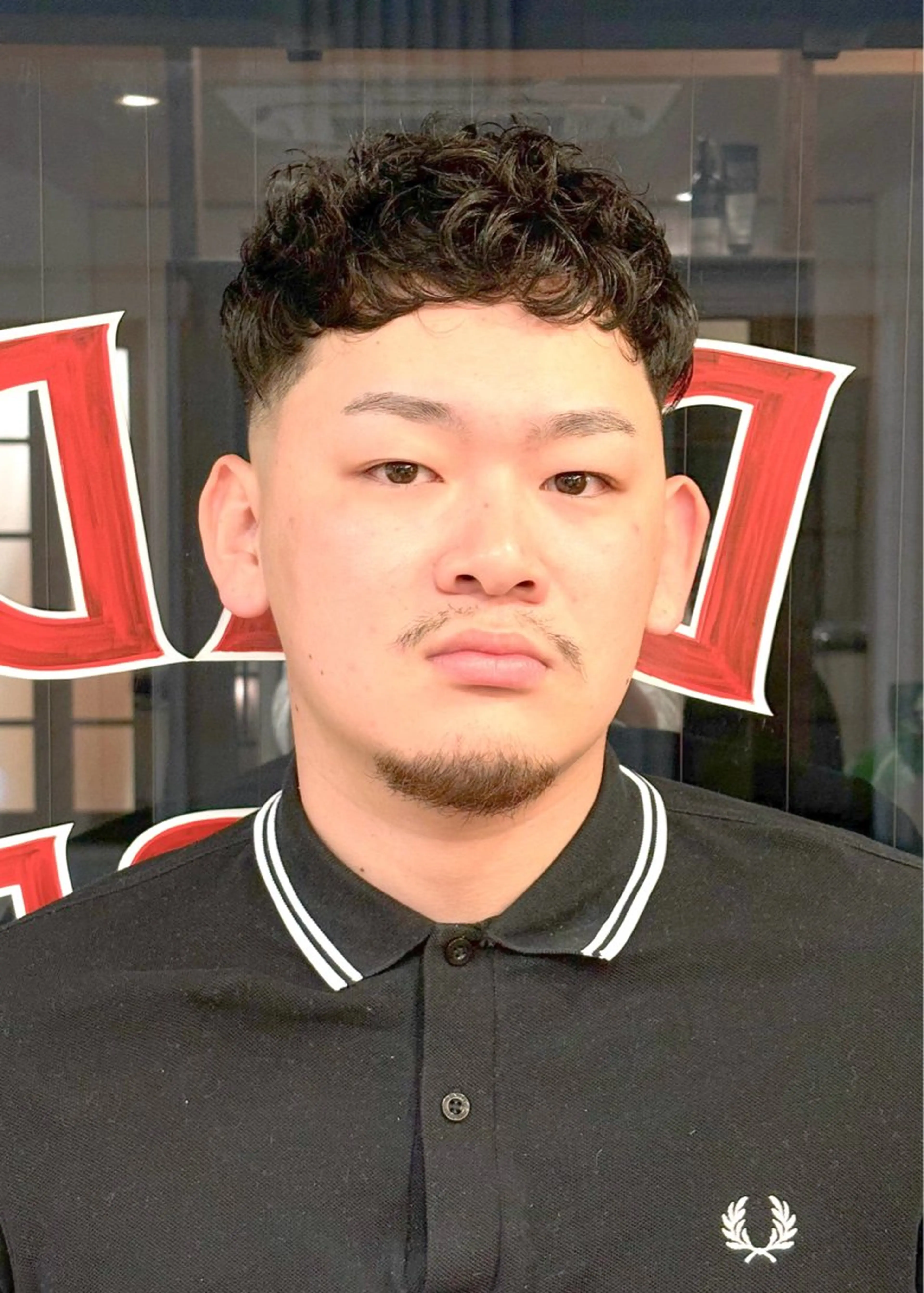 ショート パーマ メンズ カット パーマ DAD　BARBERSHOP所属・三宮メンズカット ヨシイッキのヘアスタイル