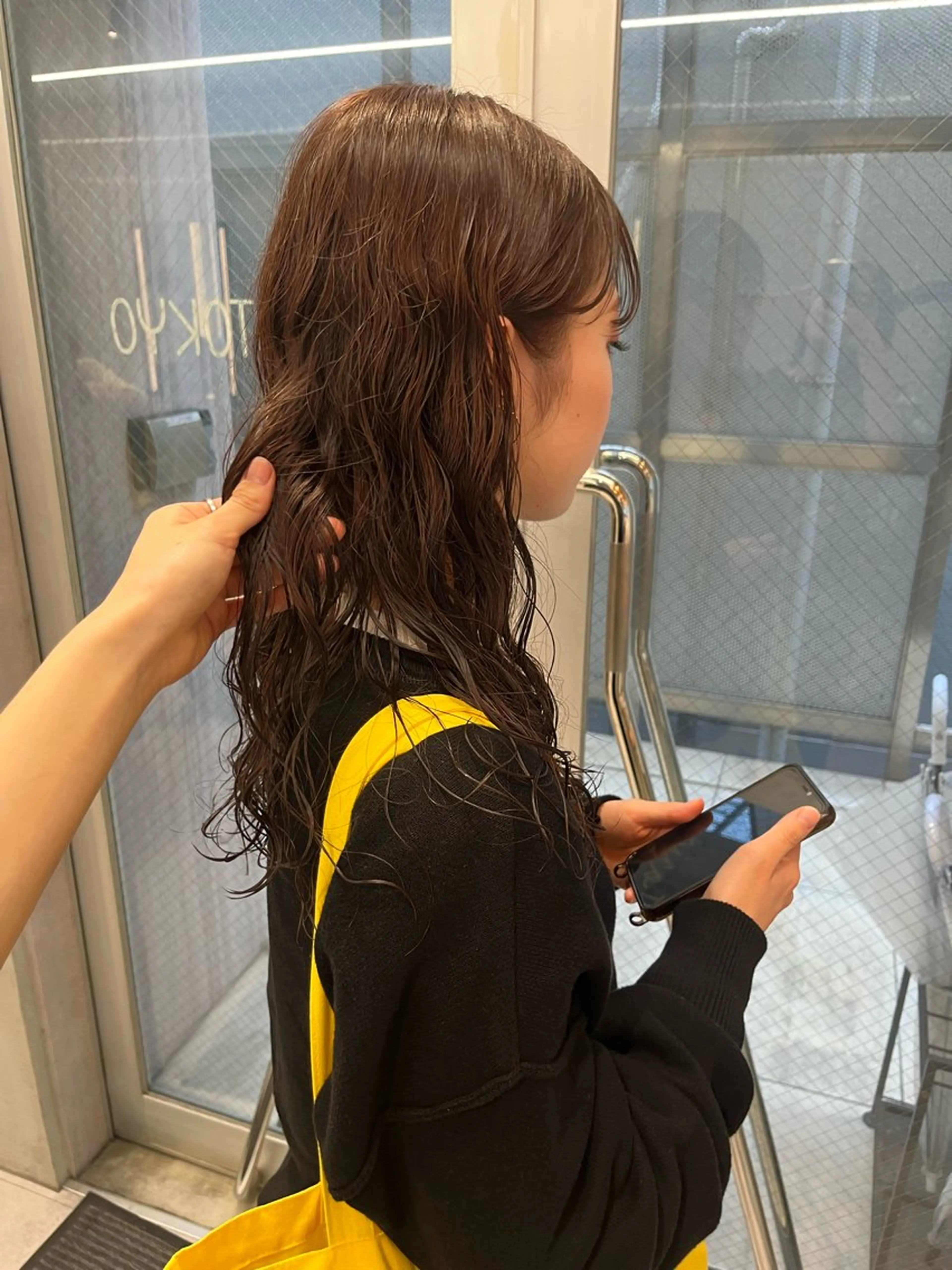 ミディアム カラー ヘアカラー トリートメント ボブ&透明感カラー ♡TOMOEのヘアスタイル