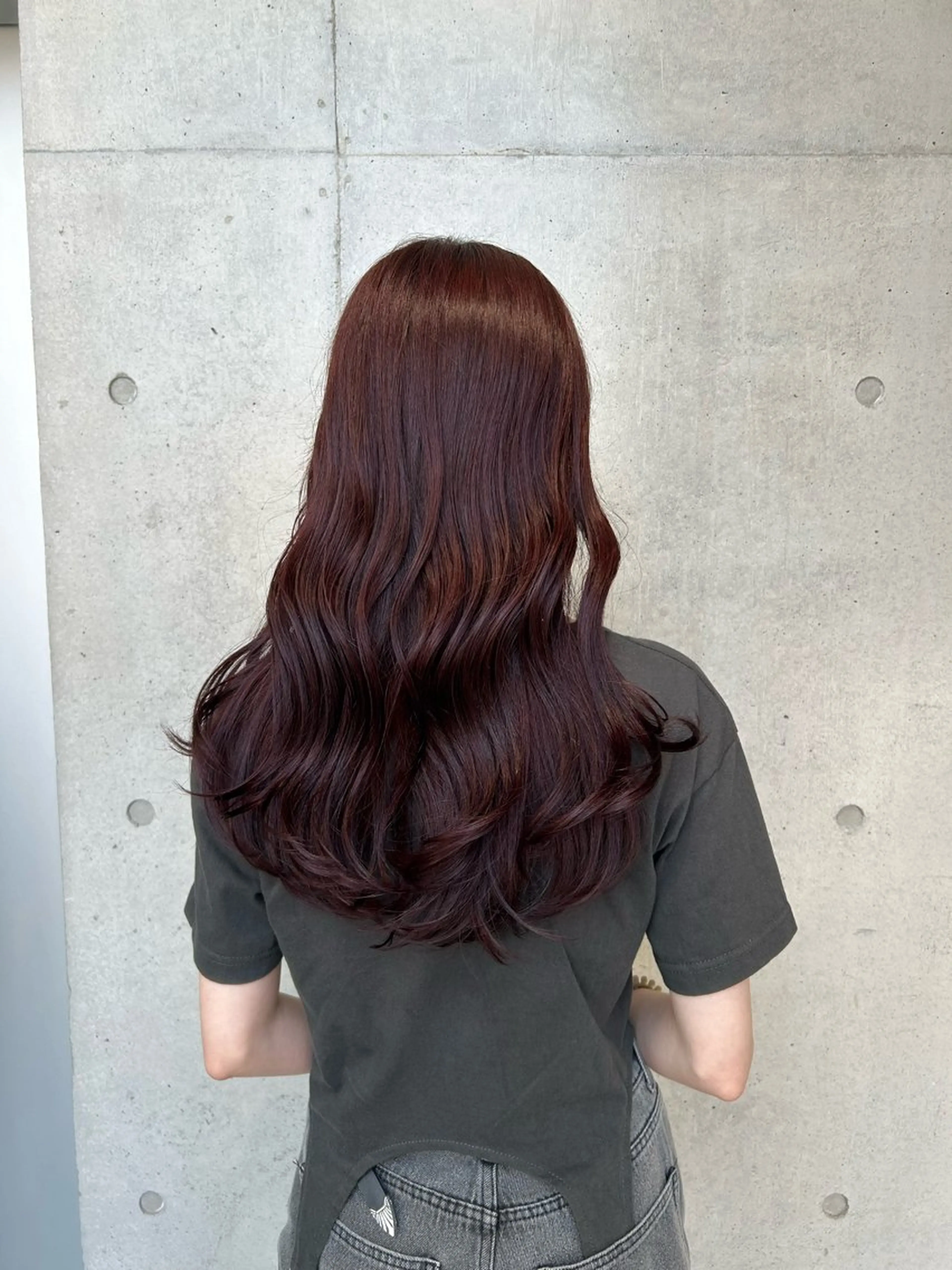 ロング カラー ヘアアレンジ ヘアカラー トリートメント ボブ艶モテカラー🫧 カリンのヘアスタイル