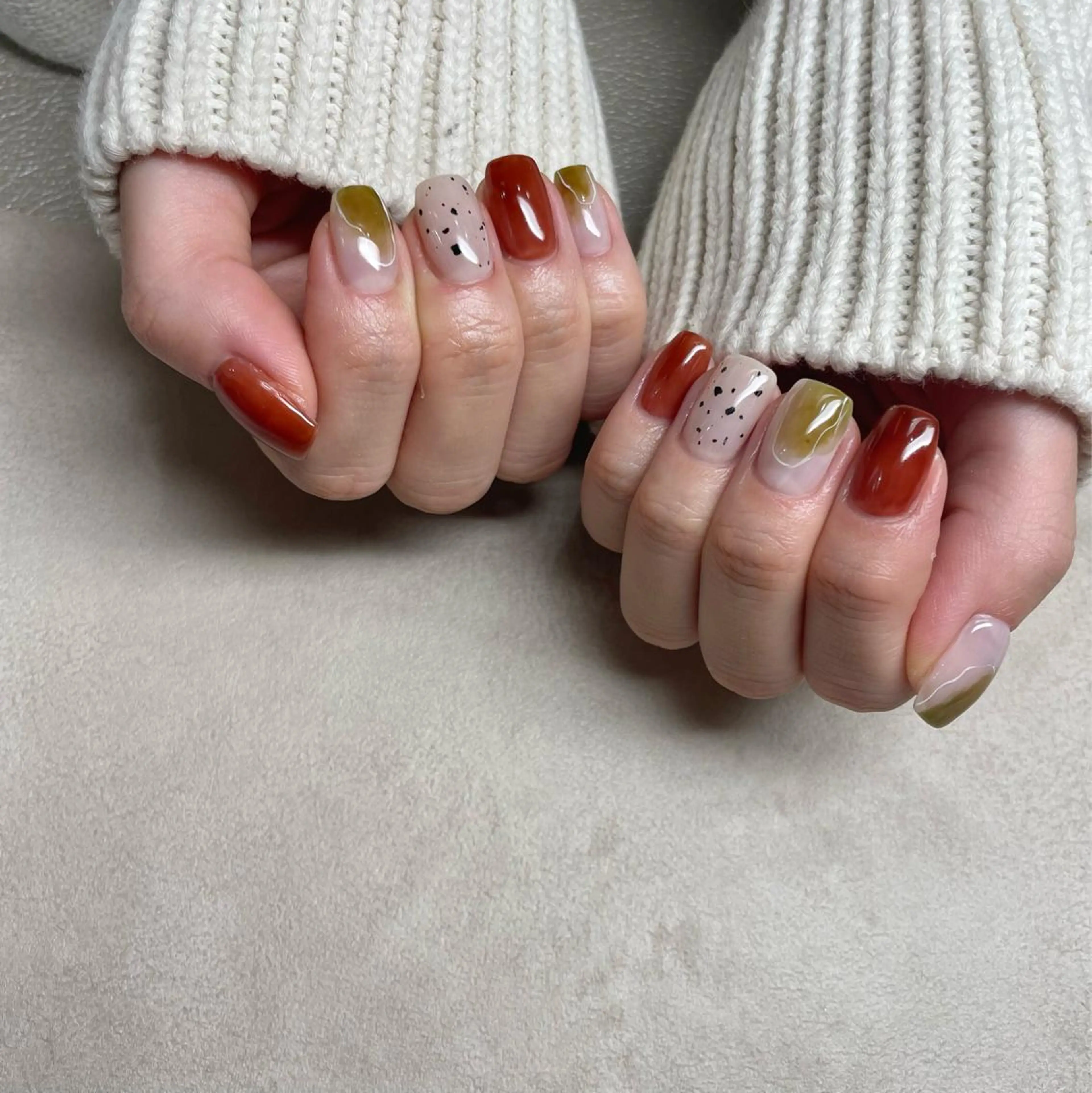 ネイル ニュアンスネイル ハンドネイル フットネイル Beauty Salon GIGI所属・GIGI AYA🦋のネイルデザイン