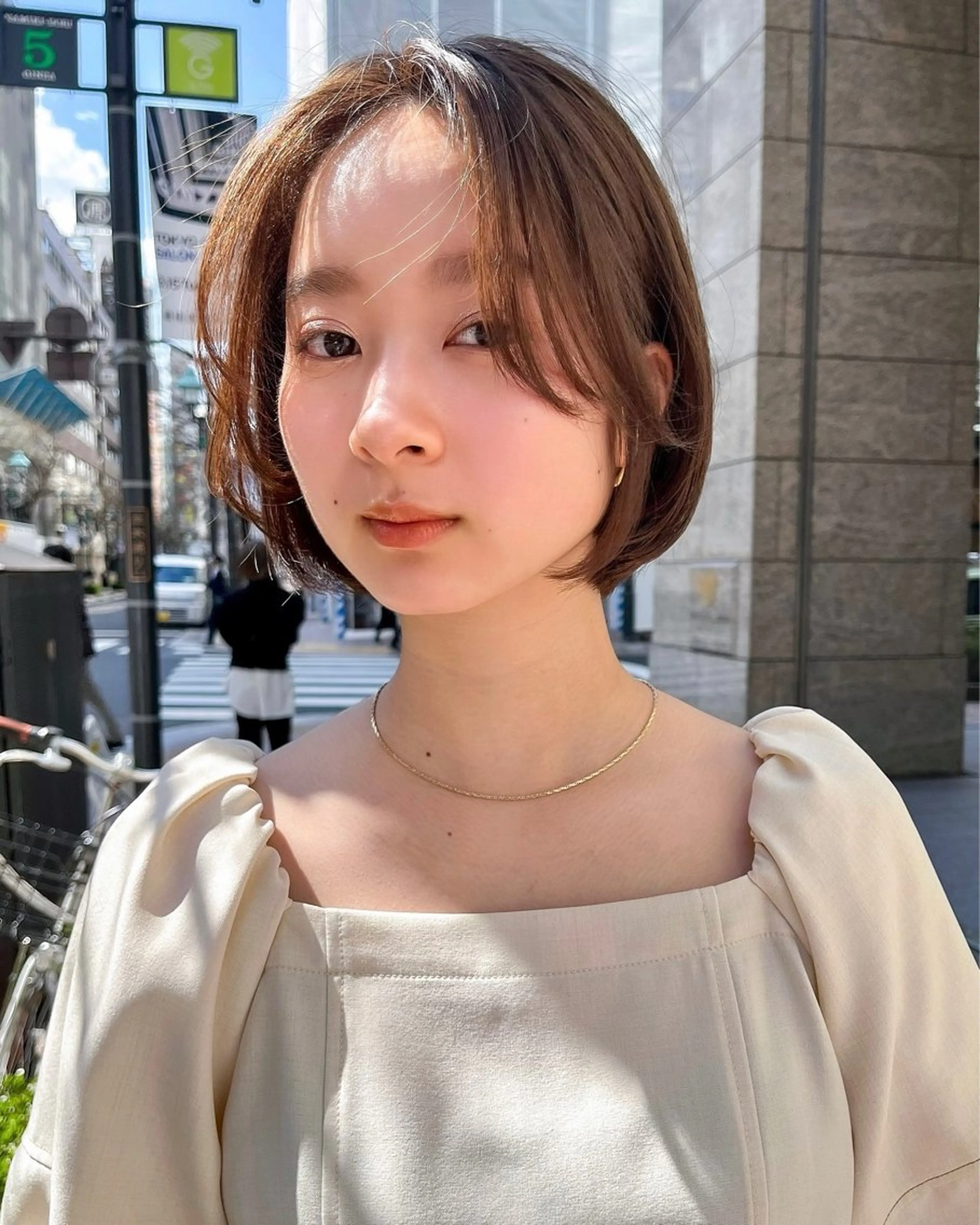 セミロング カラー カット ヘアカラー トリートメント 🌱小顔ヘア/ボブ ミディアム/双葉🌱のヘアスタイル