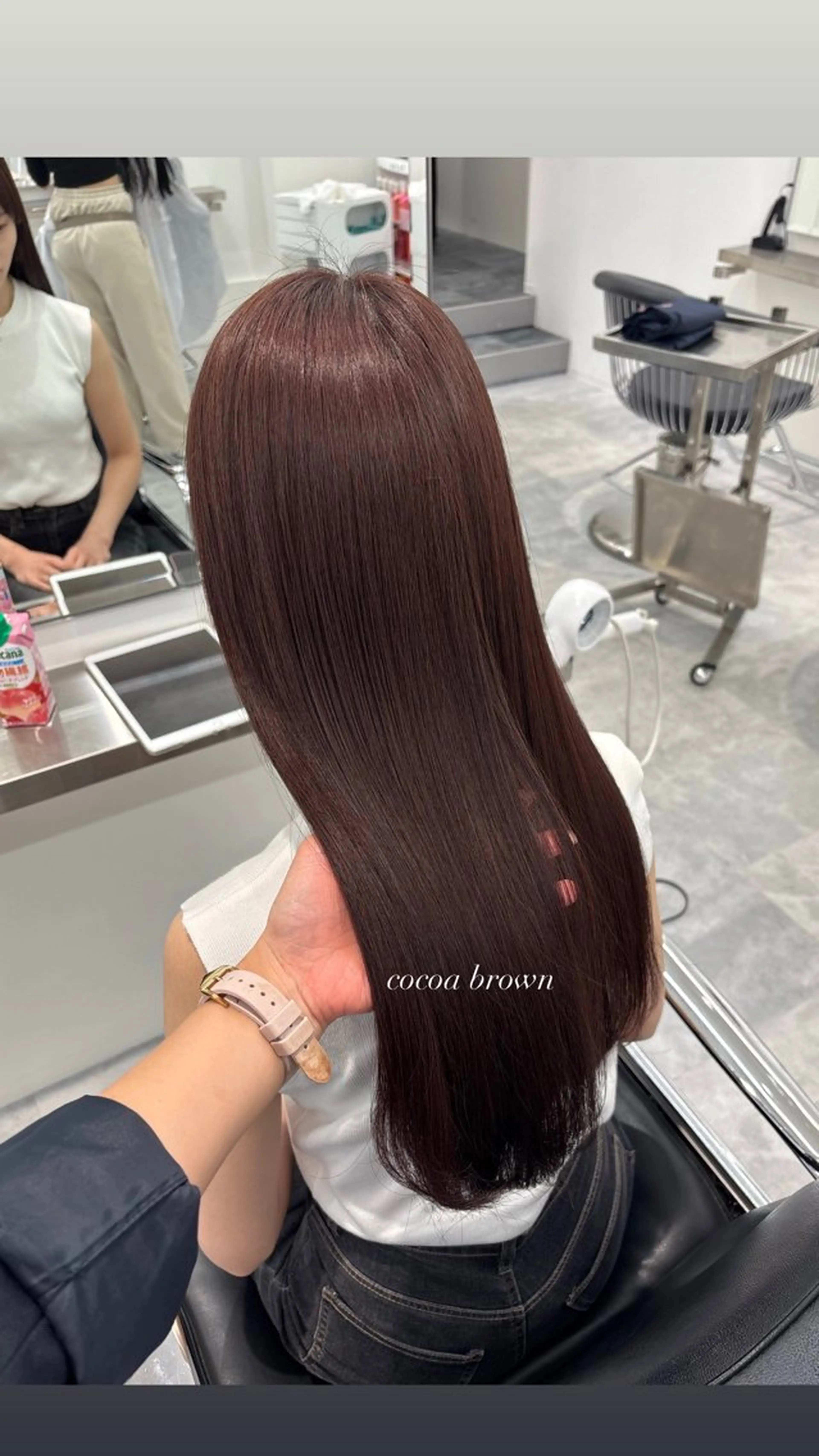 ロング ヘアカラー ParveMix 宮﨑 梨里のヘアスタイル