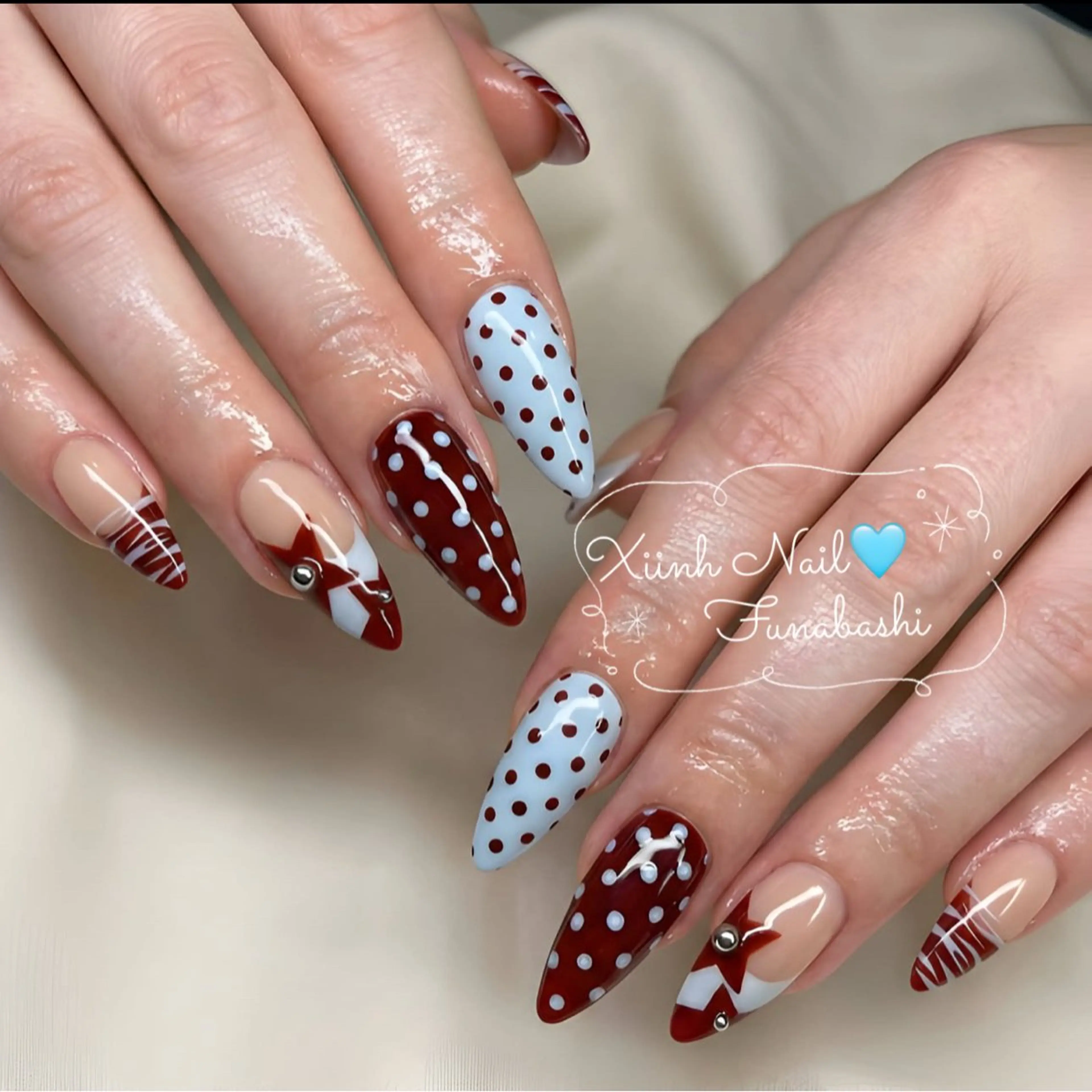ネイル チークネイル 桜ネイル 長さ出し フットネイル ジェルネイル ハンドネイル XIINH NAIL SALONのネイルデザイン