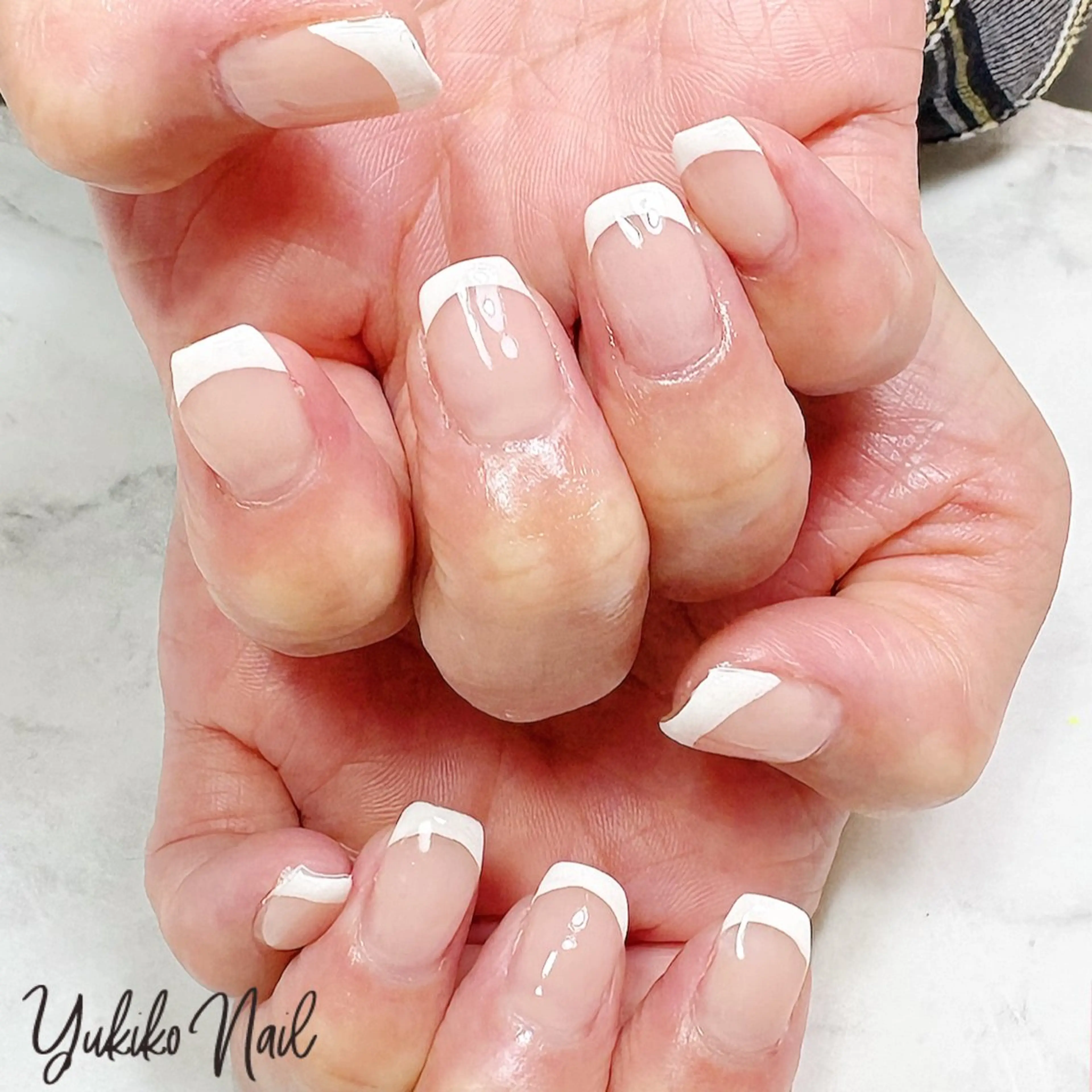 ネイル フレンチネイル ハンドネイル ユキコ ネイルのネイルデザイン