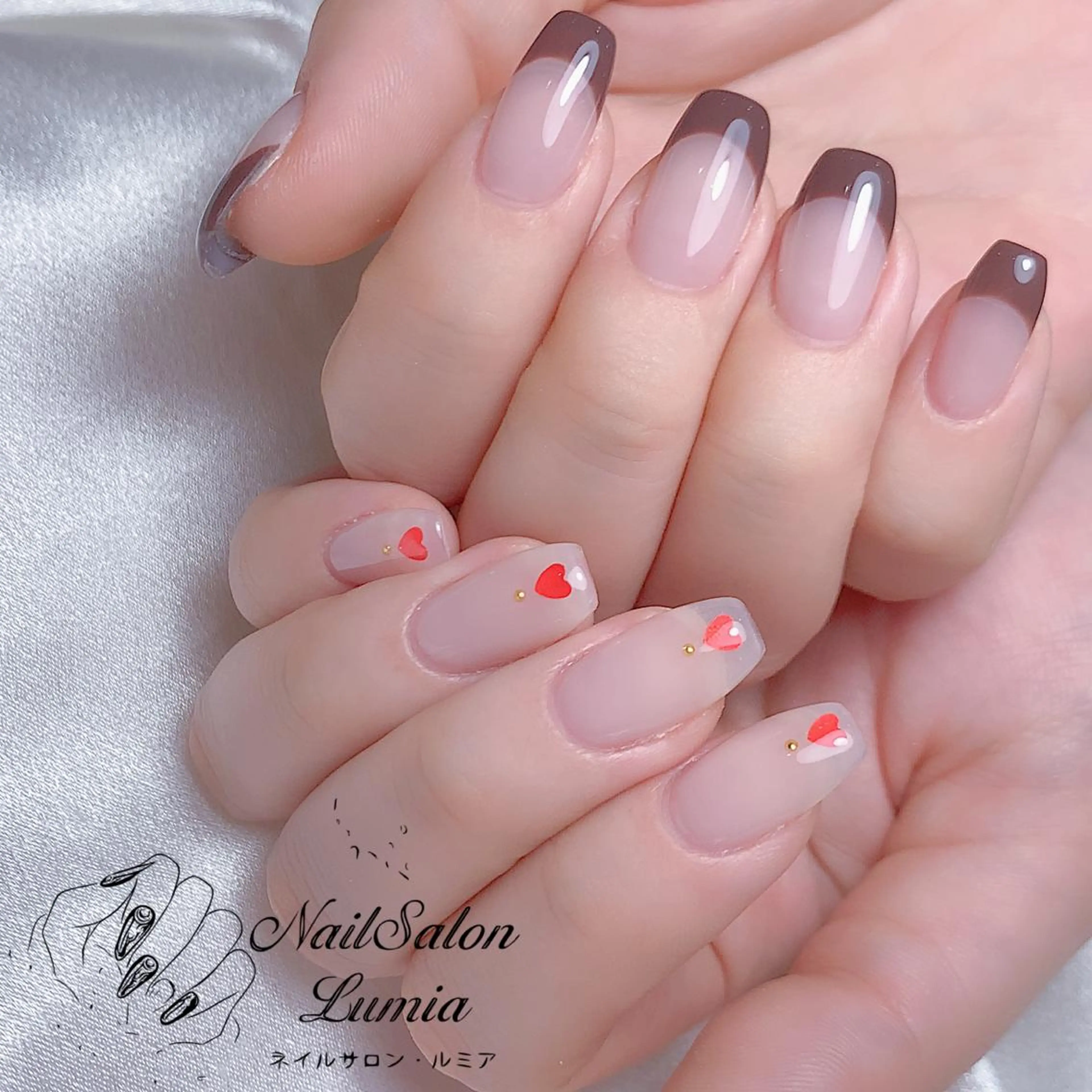 ネイル フレンチネイル ハンドネイル ネイルサロン ルミア Lumia 店長のネイルデザイン
