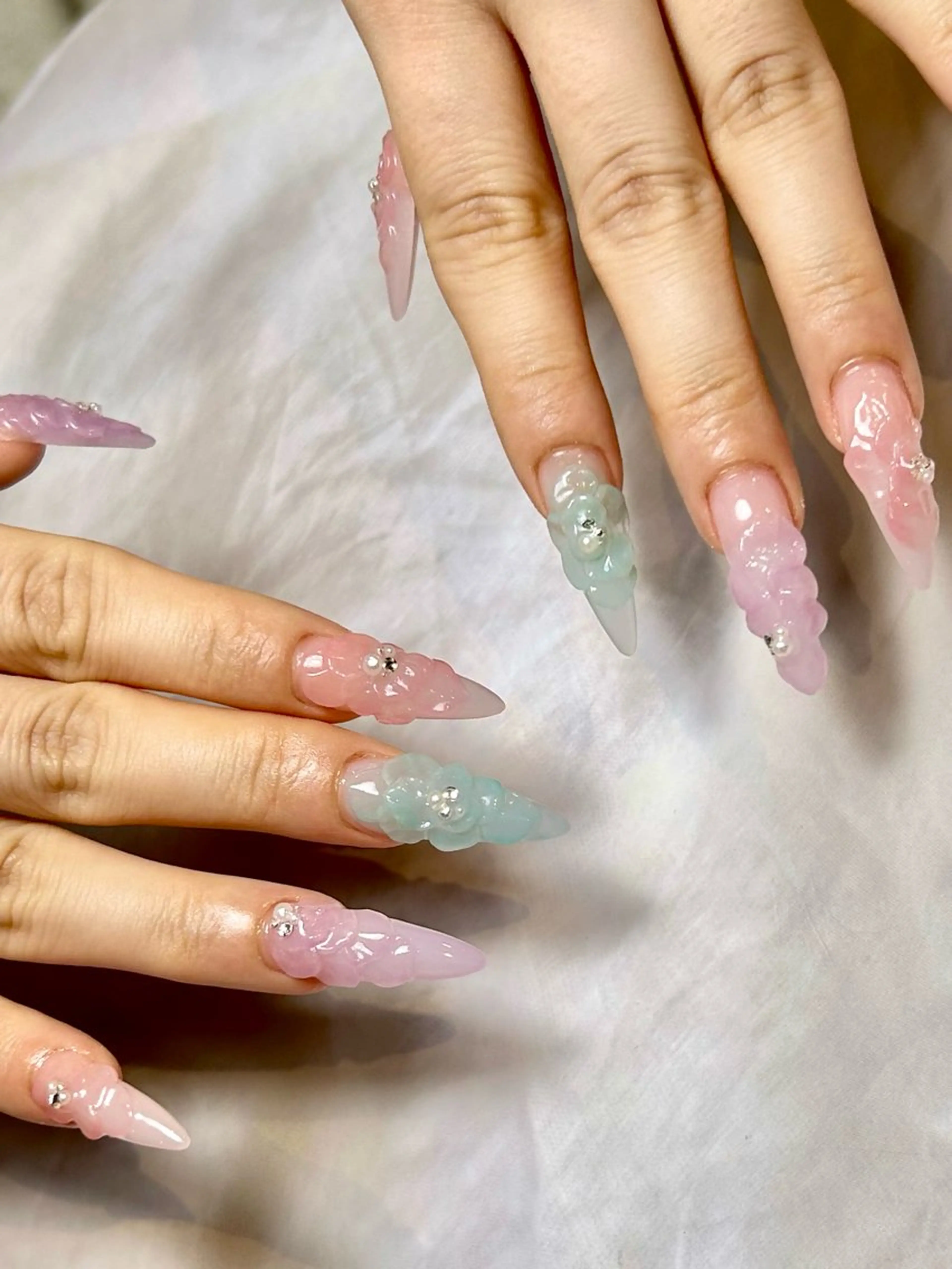 ネイル 持ち込み スカルプネイル ハンドネイル Reflection marikoのネイルデザイン