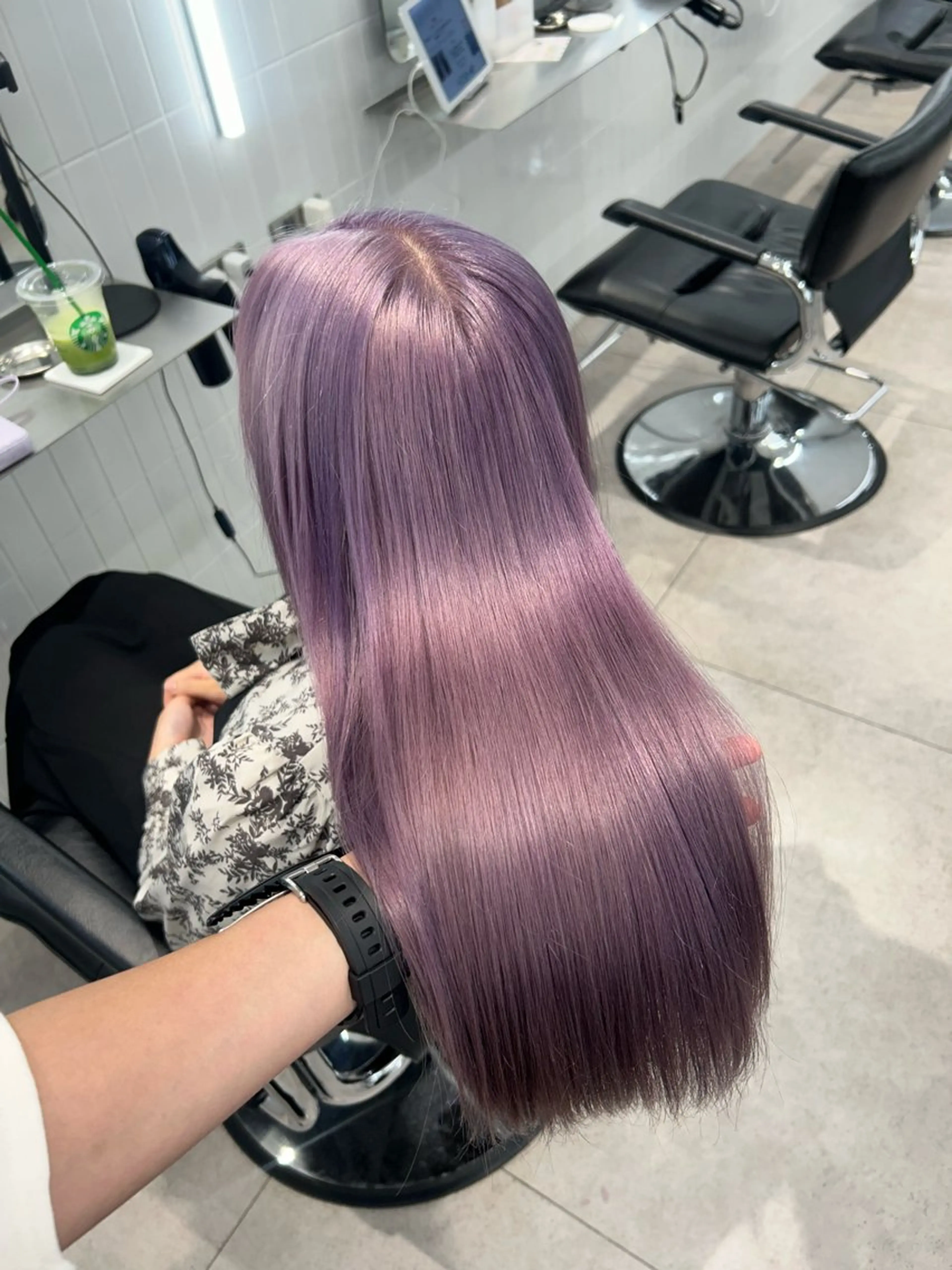 ロング ヘアカラー トリートメント ヘアセット ONYX 表参道所属・ショート/ボブ/似 合わせ/顔周りカットのヘアスタイル