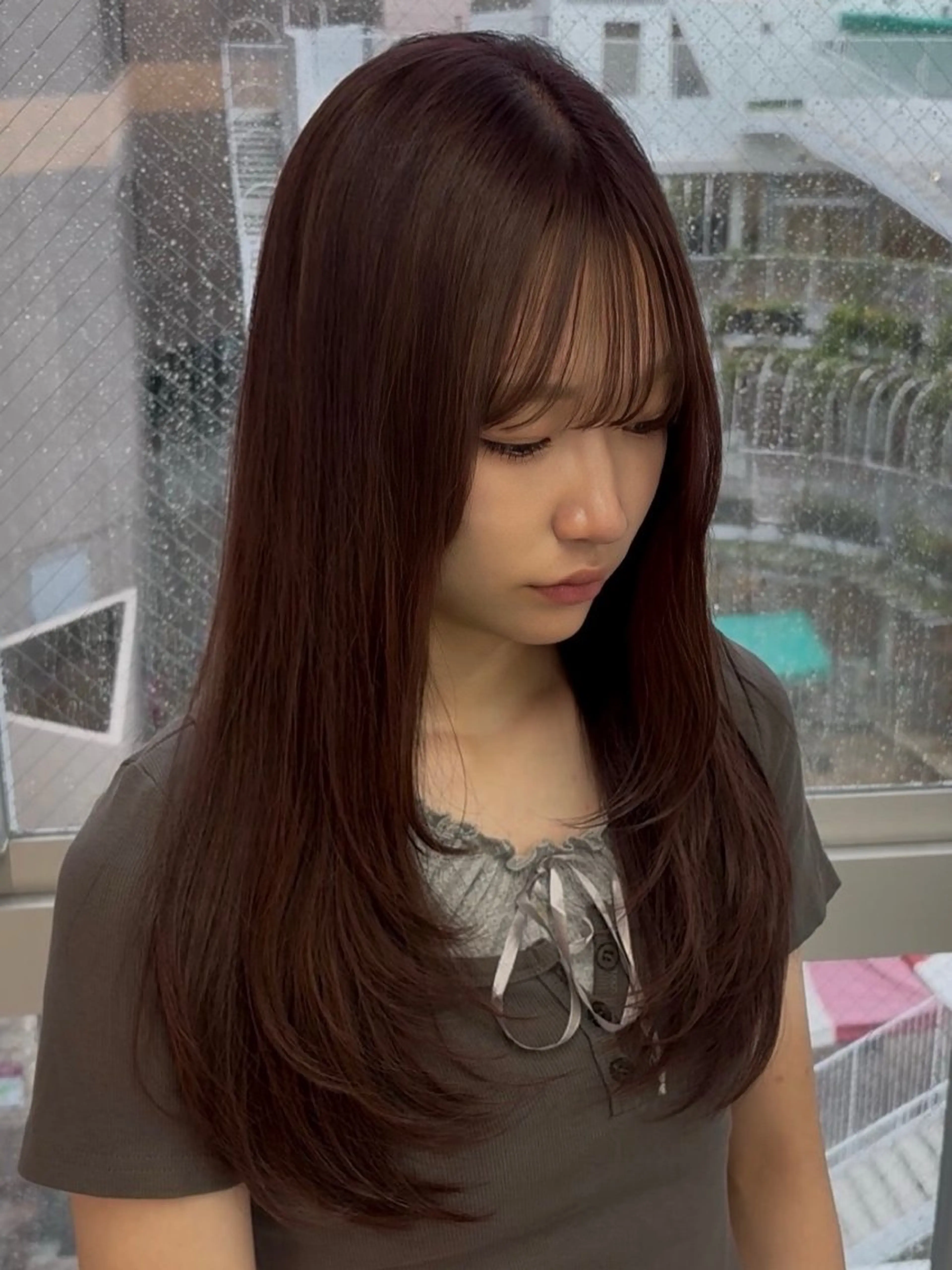 ロング カラー カット ヘアカラー 韓国レイヤー🇰🇷 福澤　和嗣のヘアスタイル