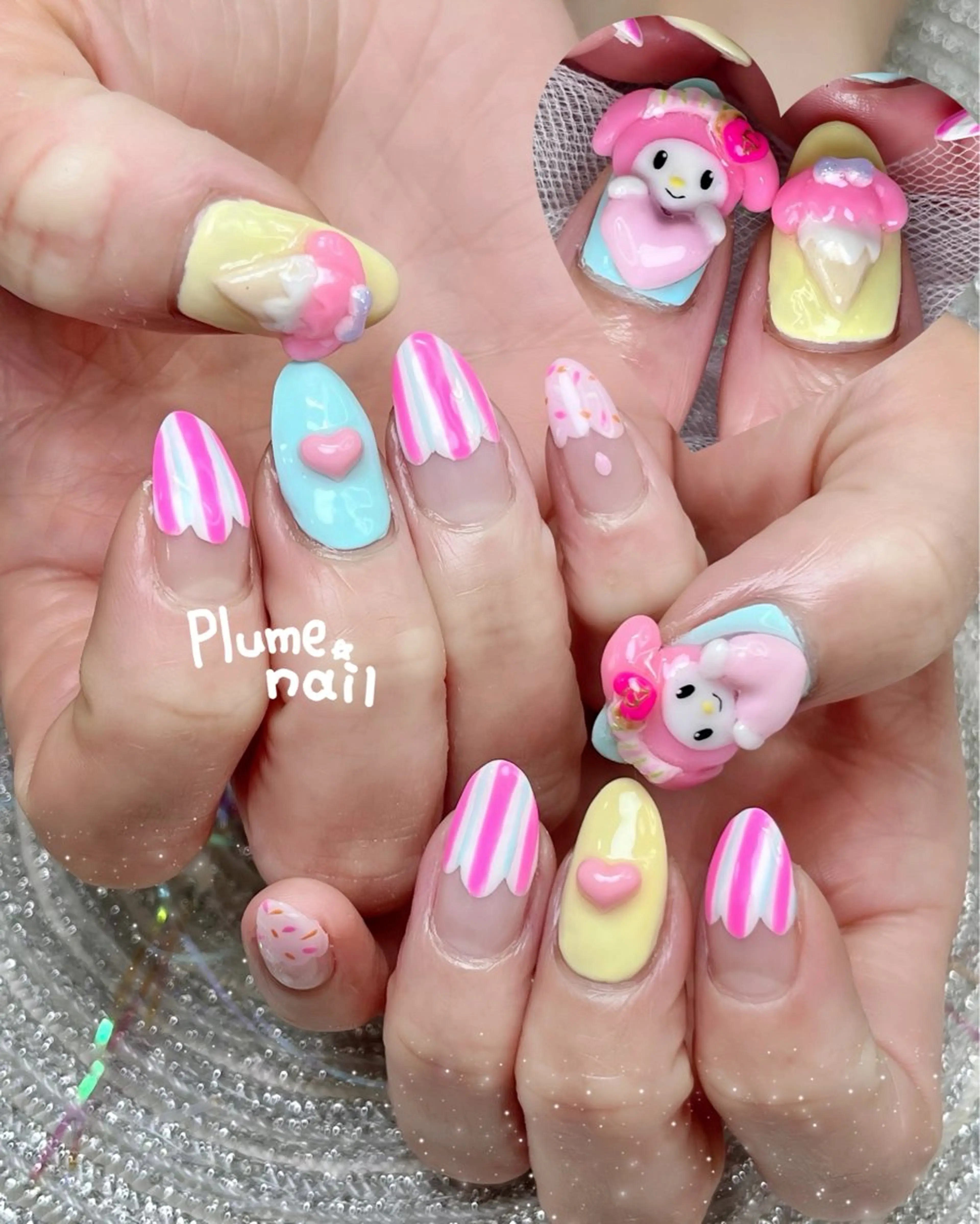 ネイル ハンドネイル plume nail ☆韓国ネイルのネイルデザイン