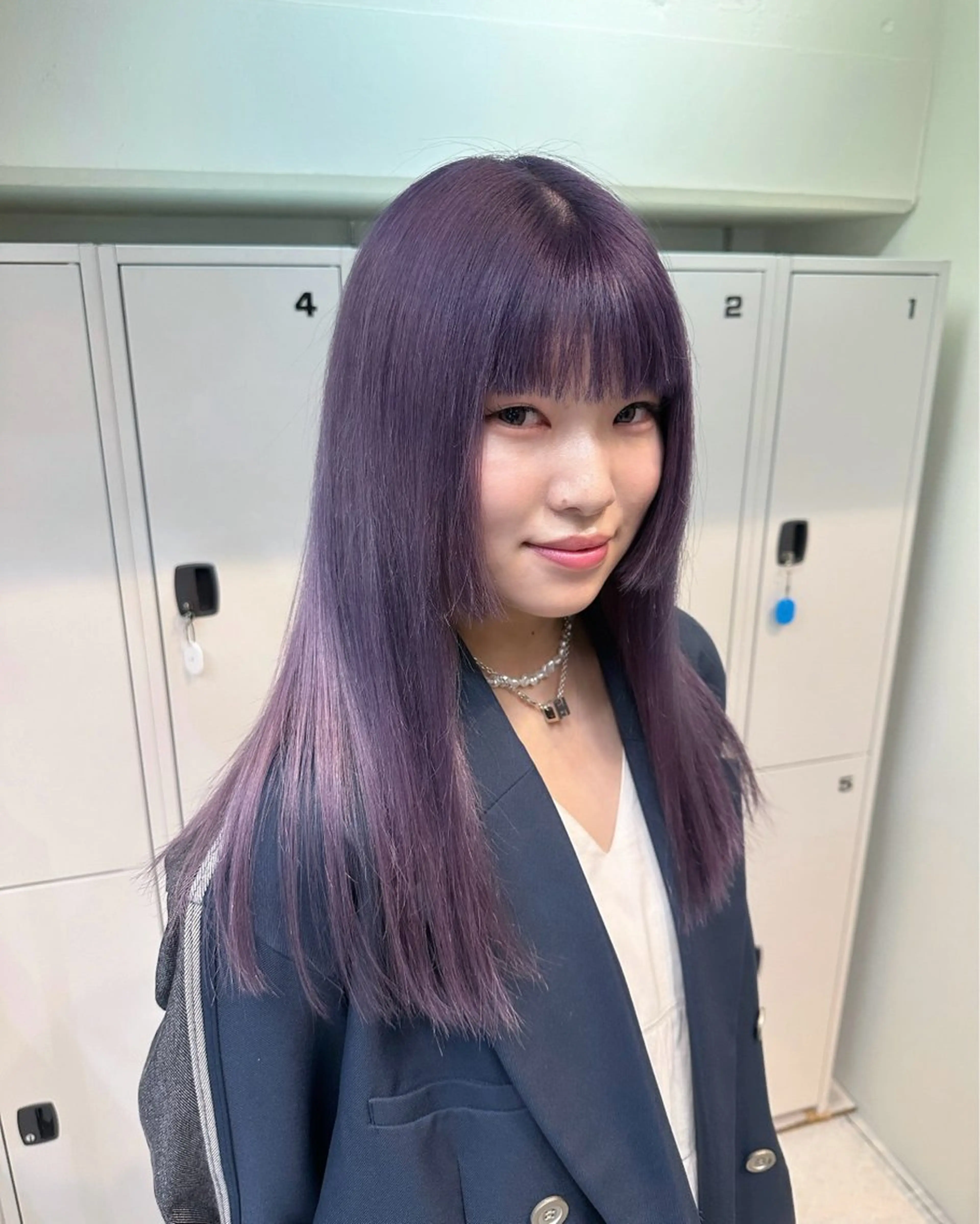 ロング カット ヘアカラー トリートメント Hana ハイトーン🕯🩰のヘアスタイル