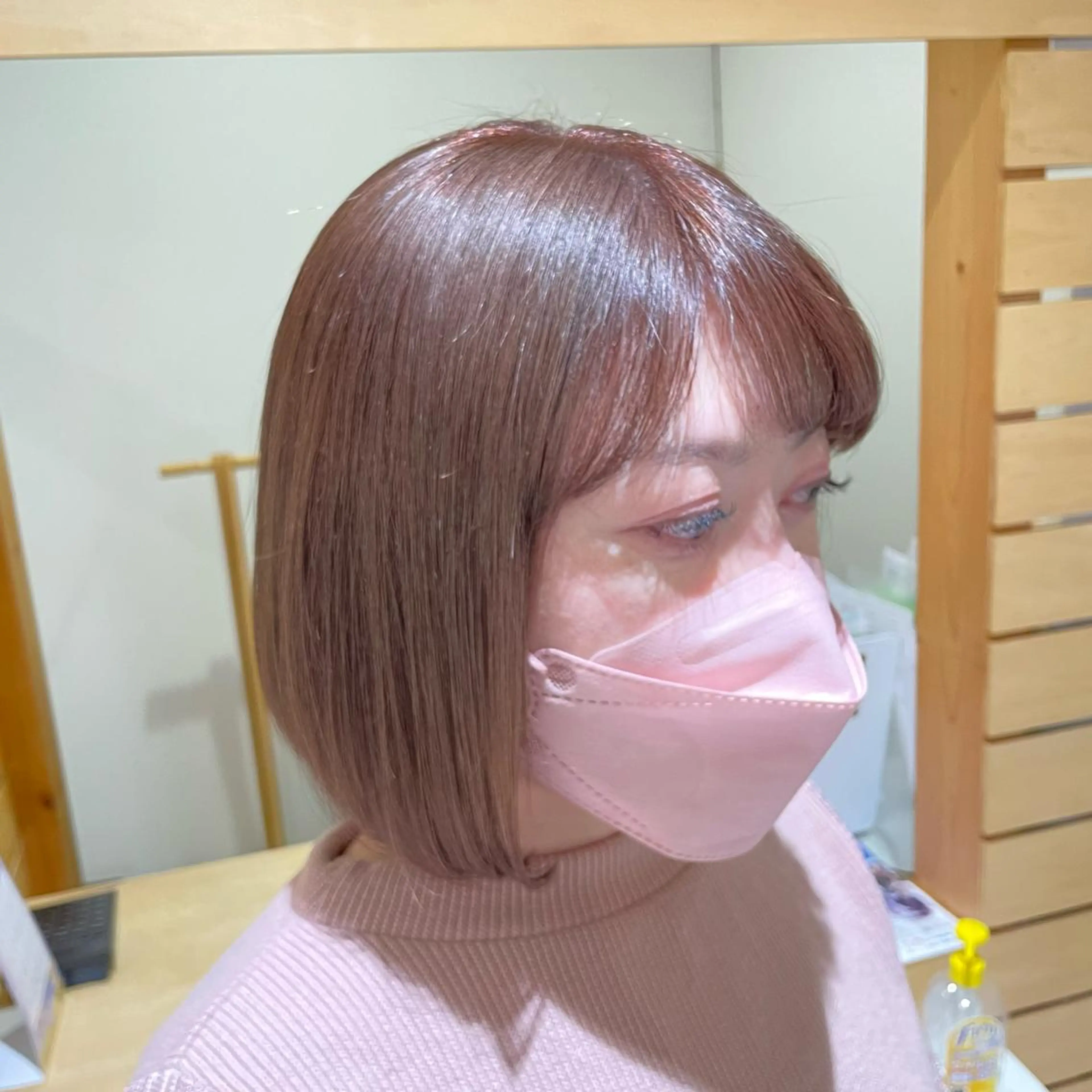 ミディアム カラー 透明感カラー ヘアカラー トリートメント RUBEUS【ルベウス】所属・✨艶々カラー🎨 杉本賢人のヘアスタイル