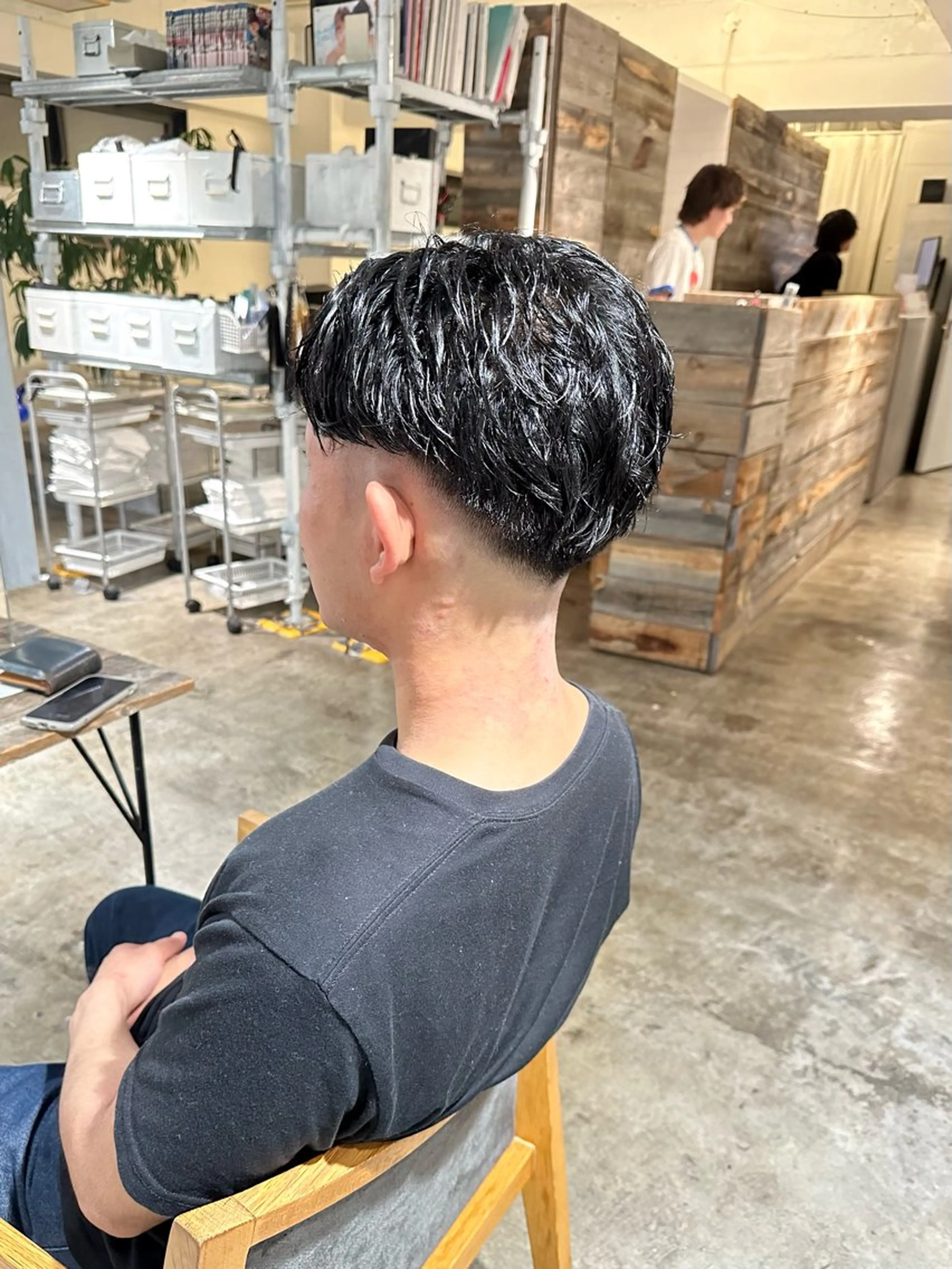 メンズ センターパート フェードカット マッシュ スキンフェード カット 骨格補正施術/メンズ 専門美容師/YUYAのヘアスタイル