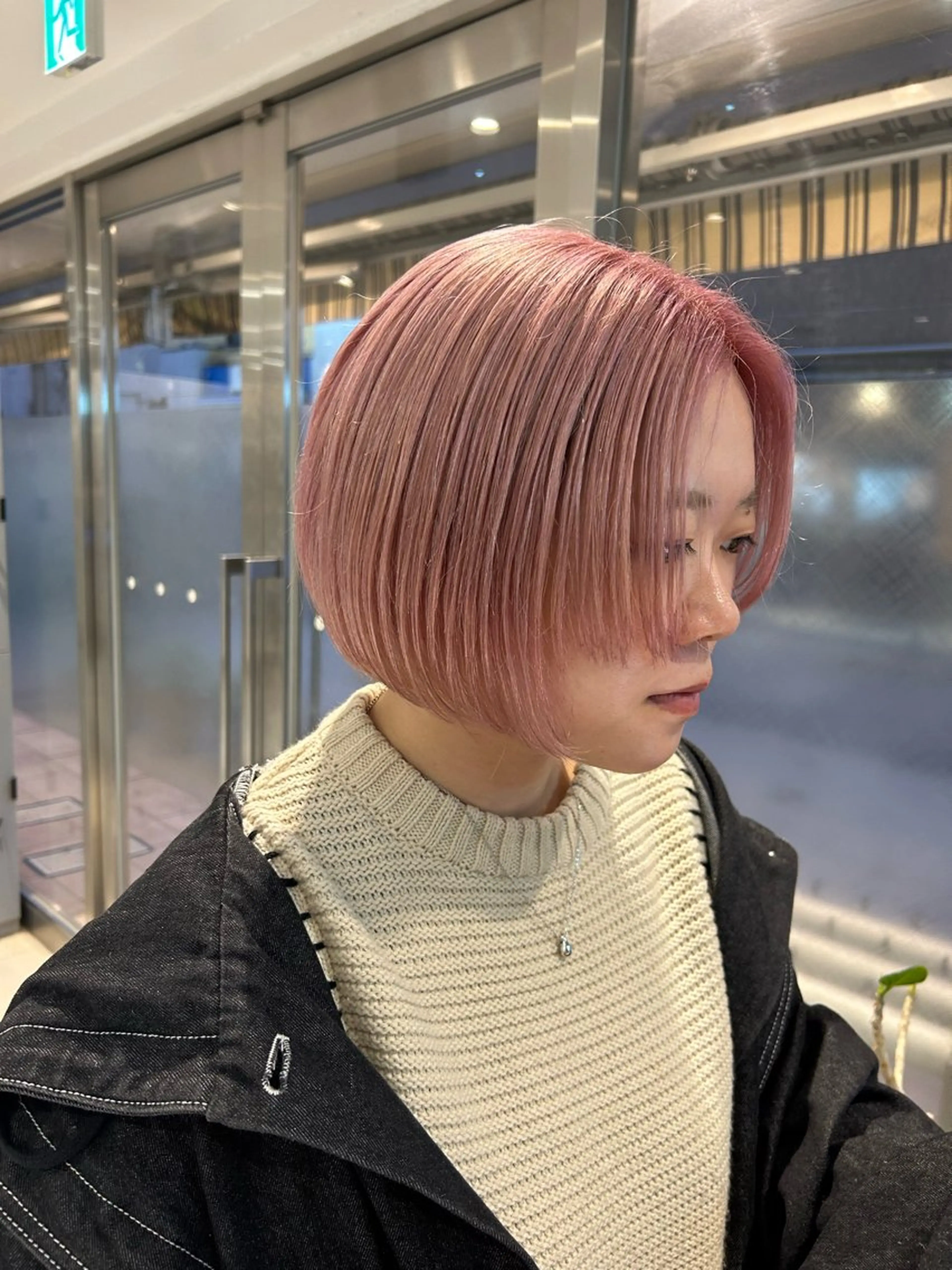 ショート カラー カット ヘアカラー トリートメント 🦖ミニボブ/ボブ /MOEKA🦕のヘアスタイル