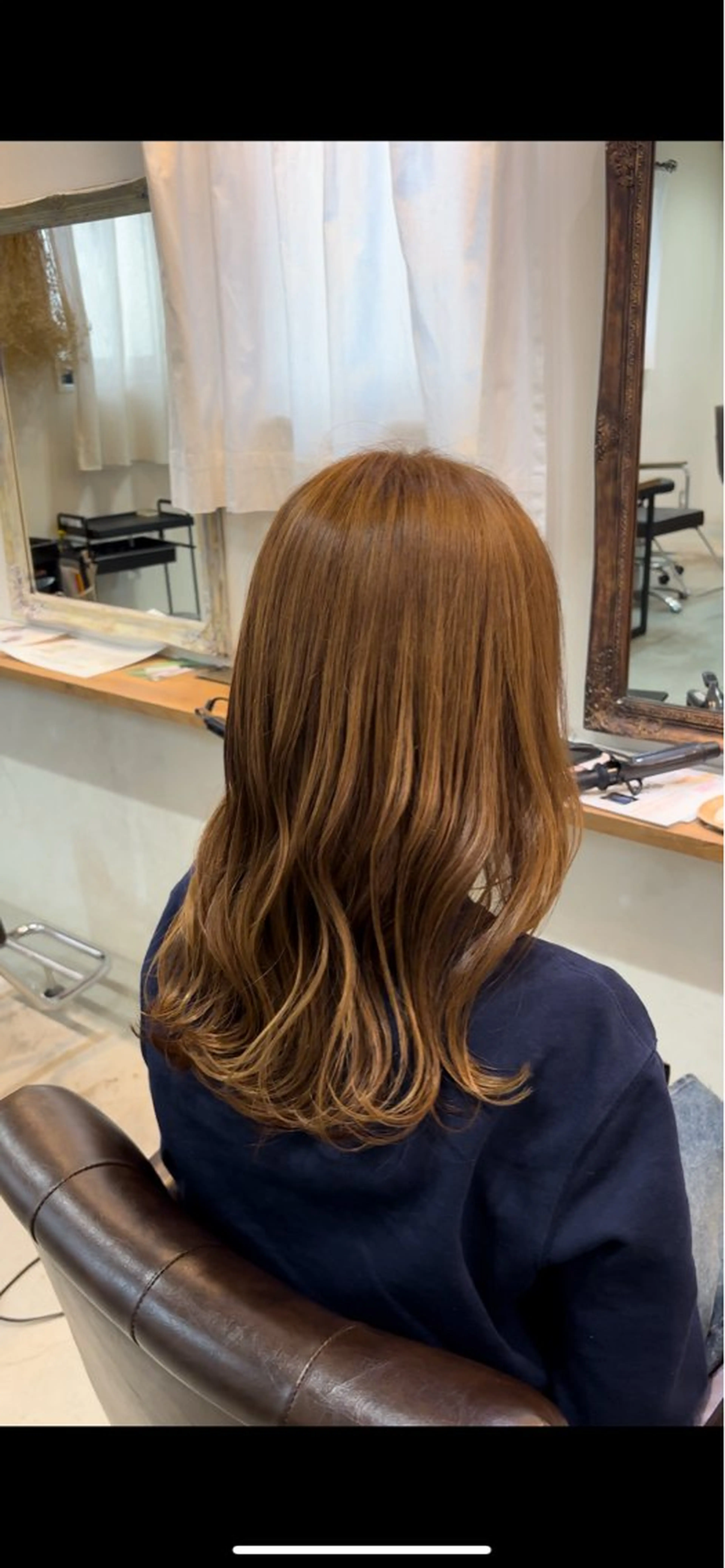 ミディアム カット ヘアカラー トリートメント 美髪縮毛矯正✨ 髪質改善/岩元のヘアスタイル