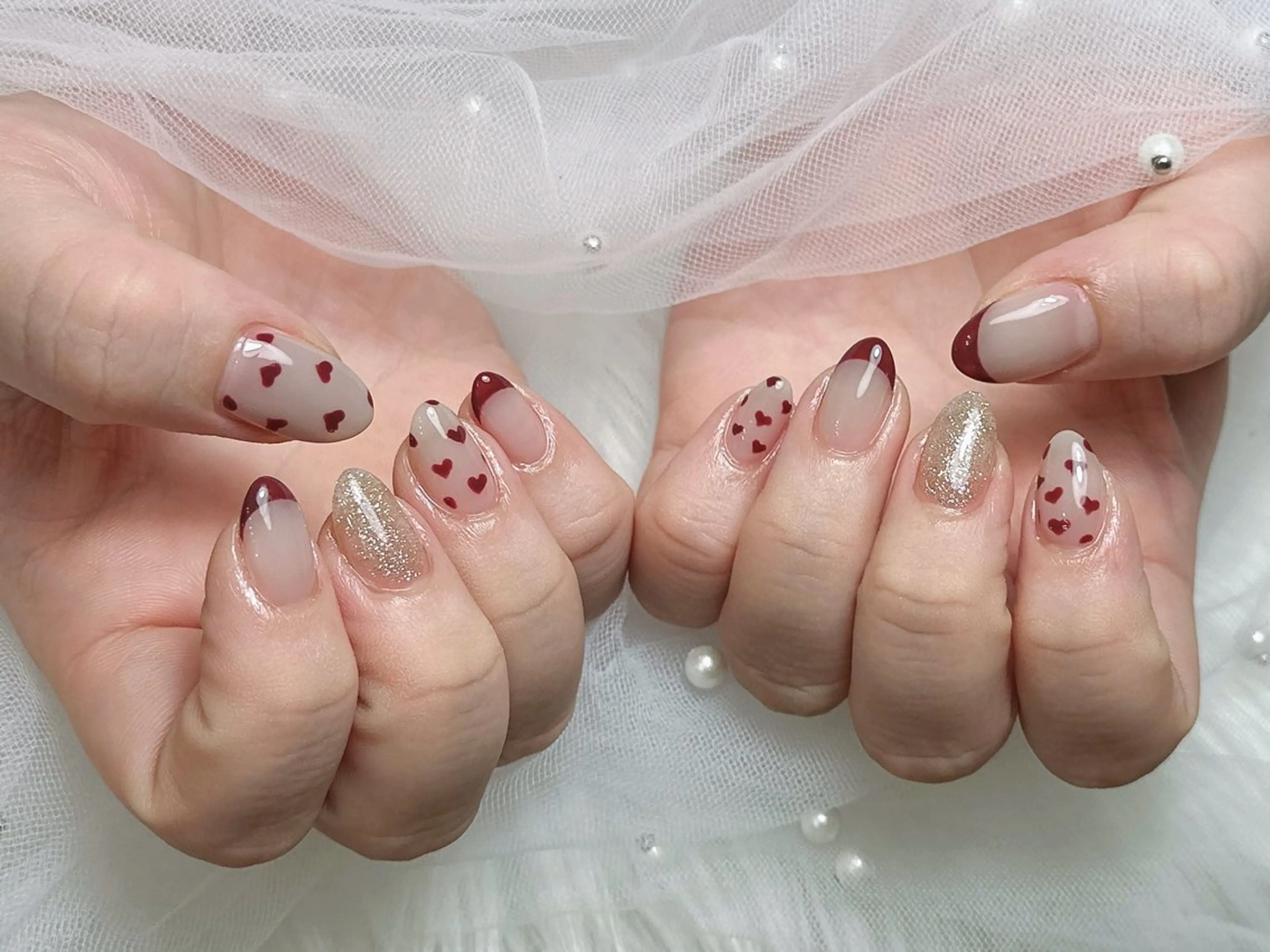 ネイル ハンドネイル フットネイル 【Eclat ｴｸﾗ】nail＆beauty所属・Eclat〔ｴｸﾗ〕 MOEKA𝜗𝜚*のネイルデザイン