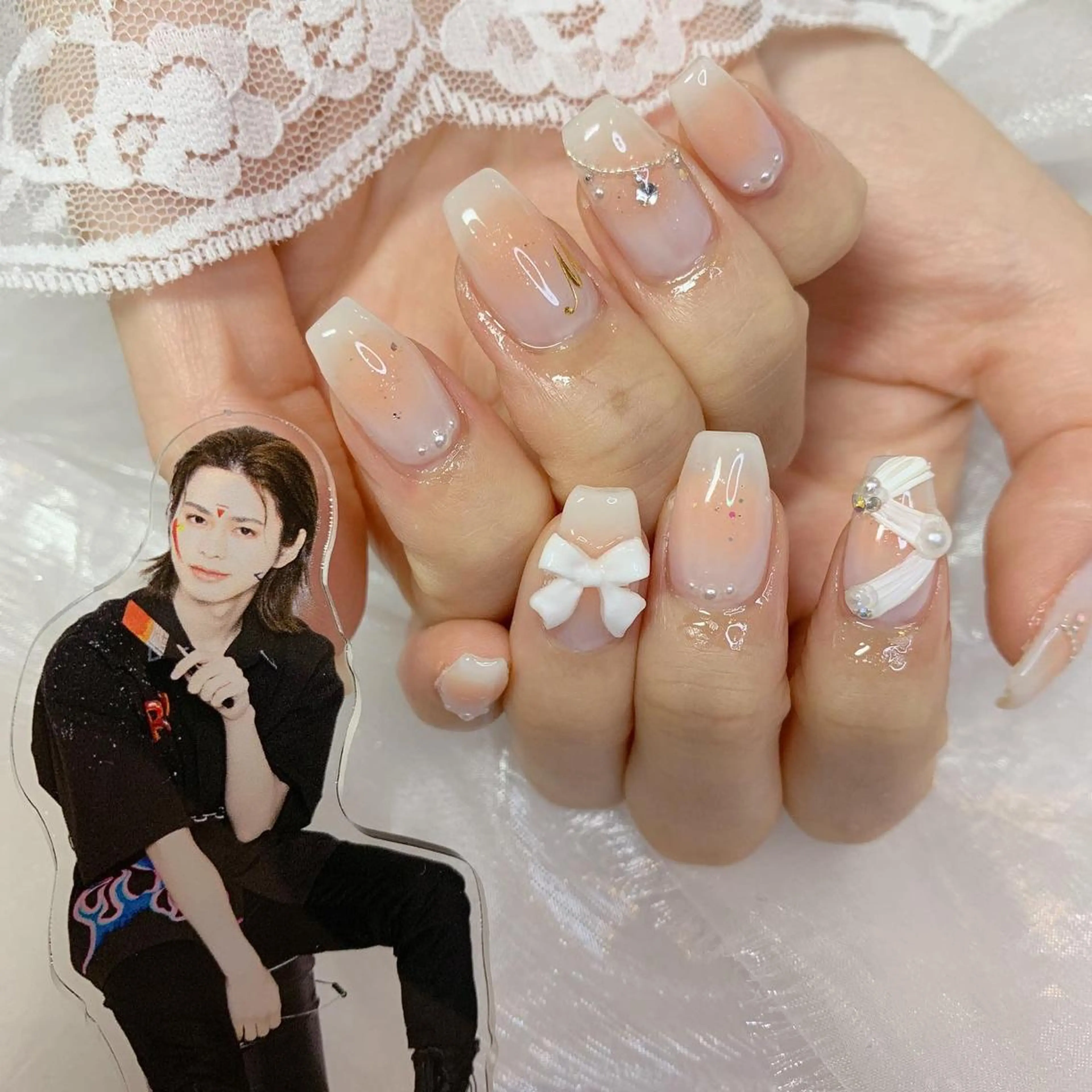 ネイル ハンドネイル La neige* yuki 🥯🍑のネイルデザイン