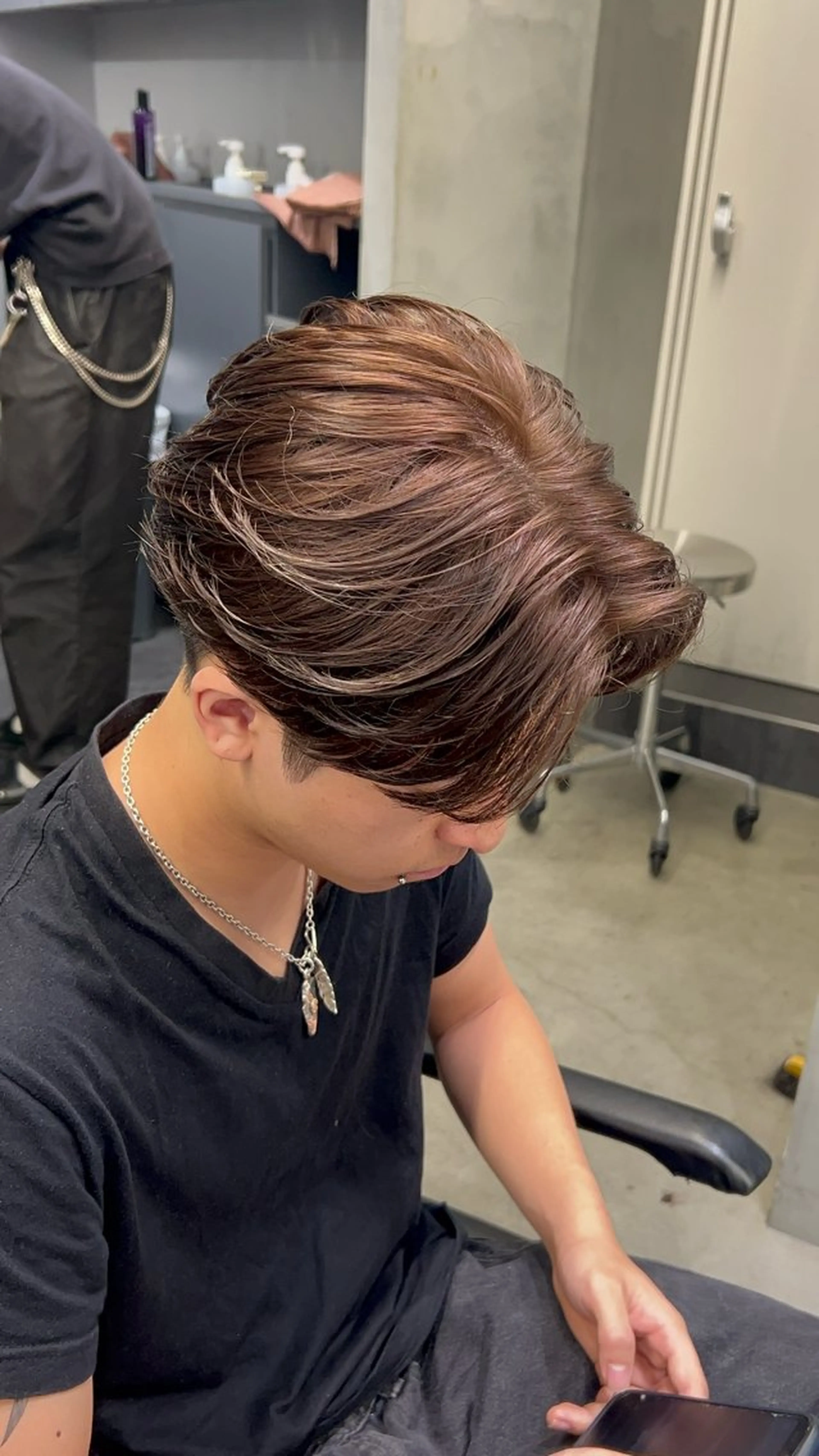 カラー パーマ メンズ 藤平海音/fifth PARKのヘアスタイル