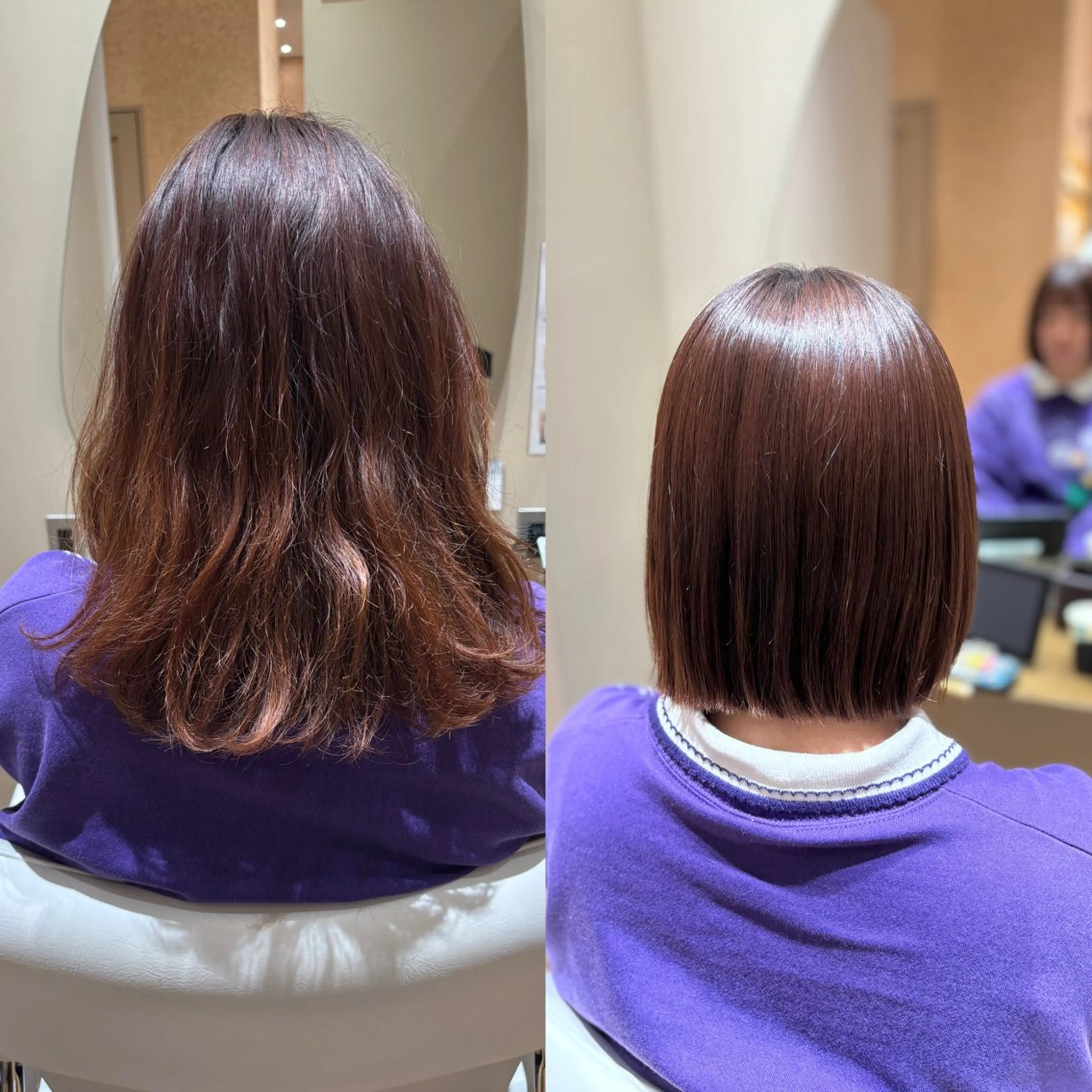 ミディアム 縮毛矯正 中島 愛佳🐣のヘアスタイル