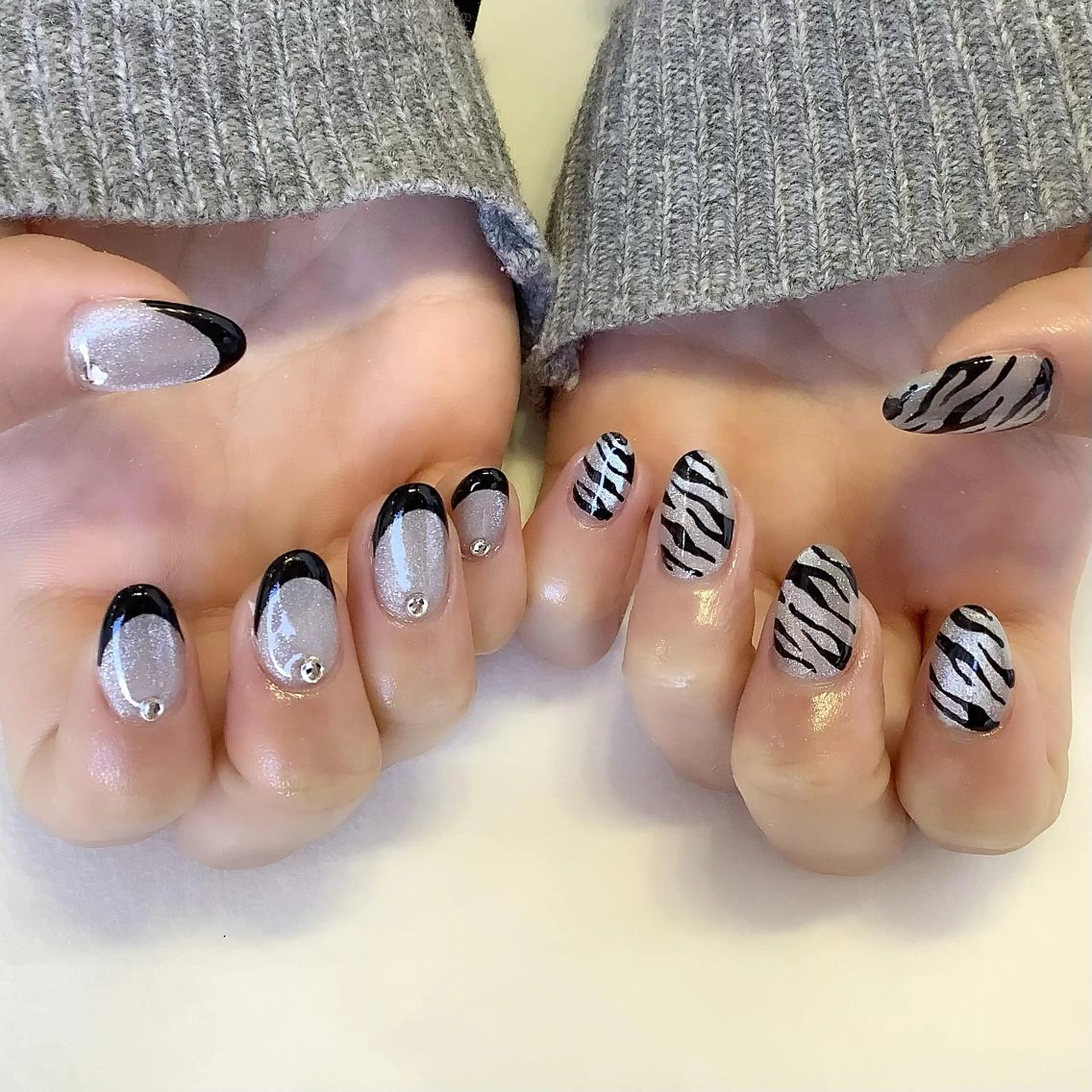 ネイル ハンドネイル 💎🐰 saki. m 🐰💎のネイルデザイン