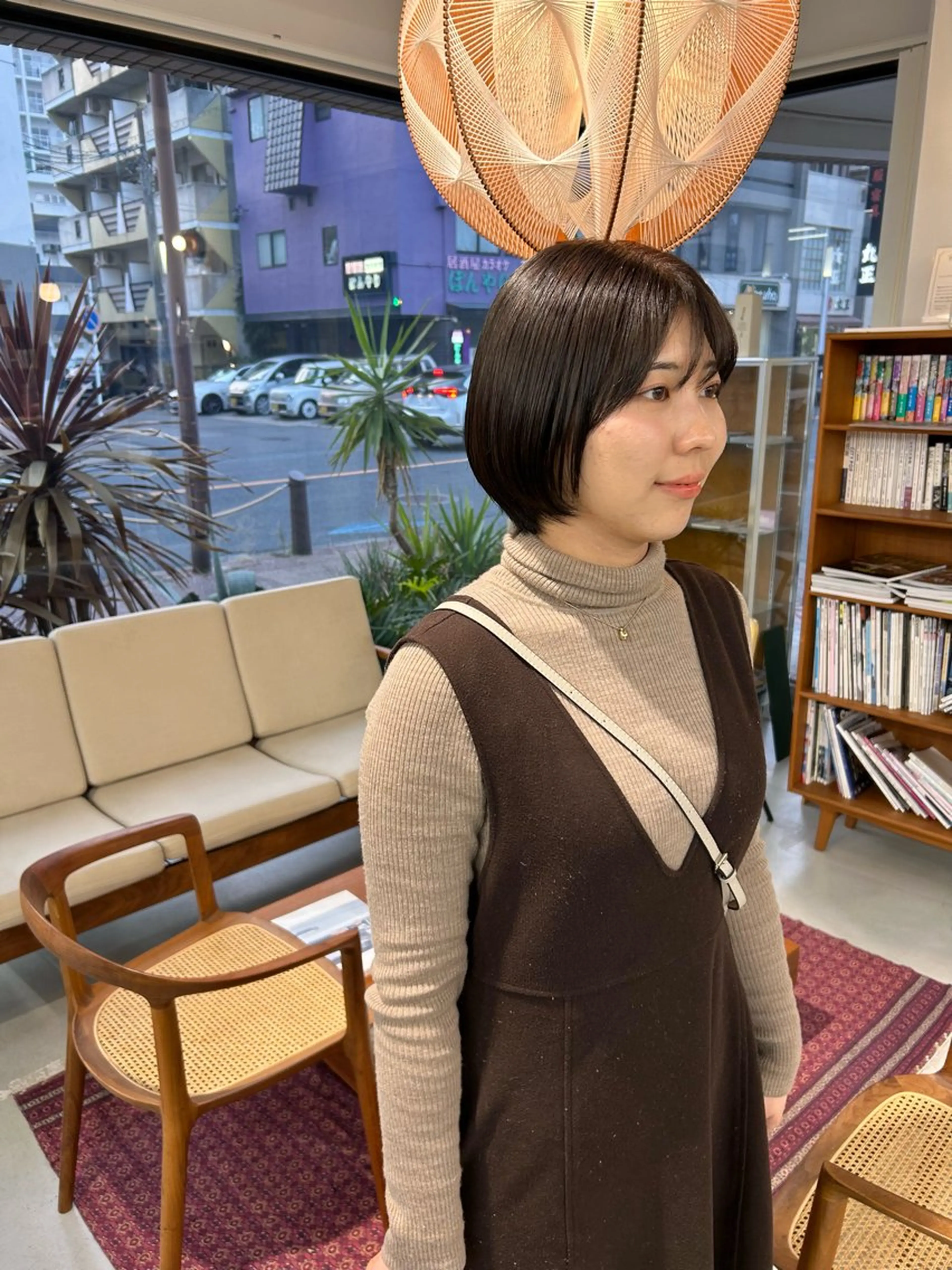 カラー ブラウンカラー 藤原 あかりのヘアスタイル