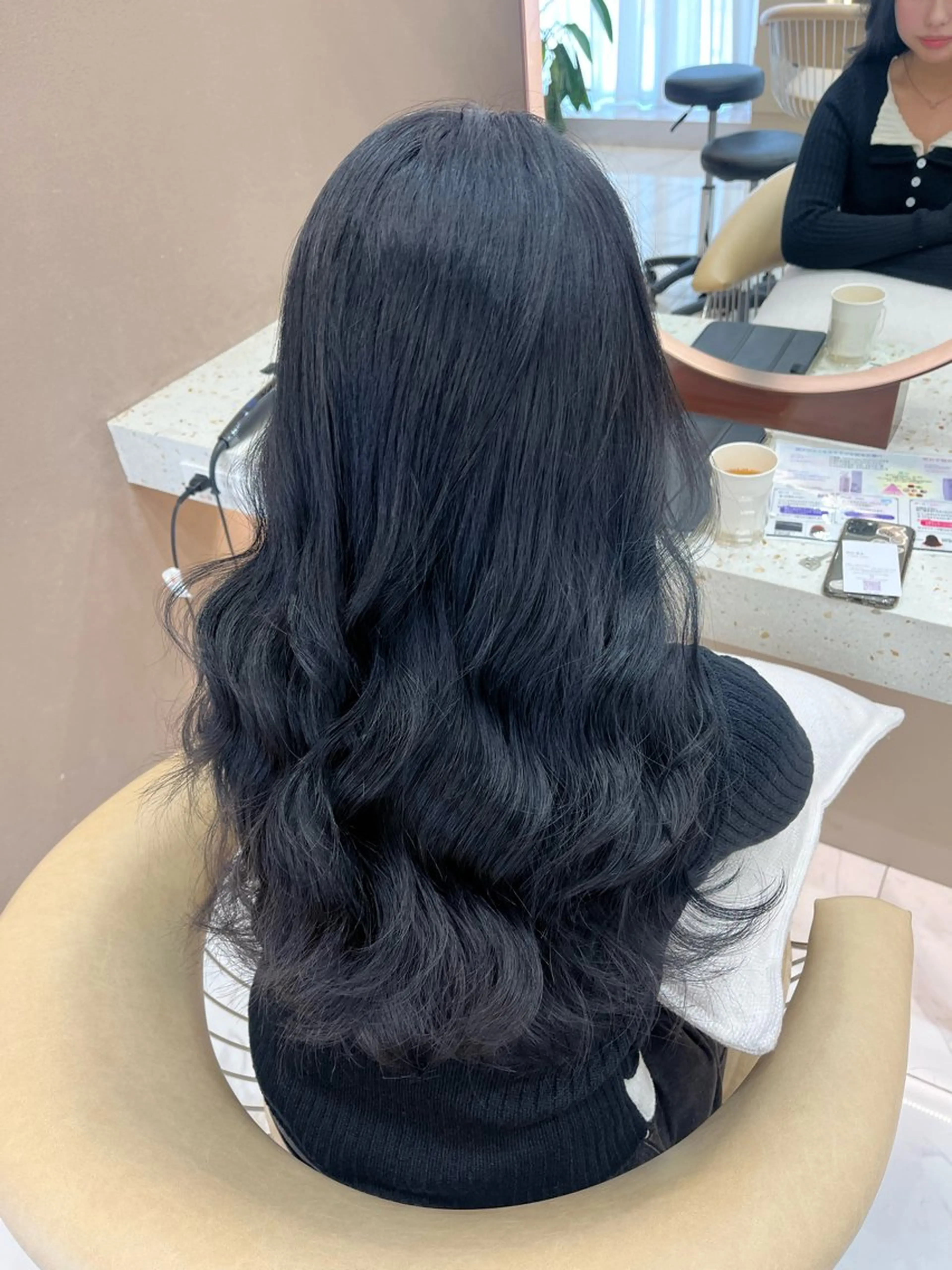 ロング 岡田準希/韓国/透明 感カラー/美髪矯正のヘアスタイル