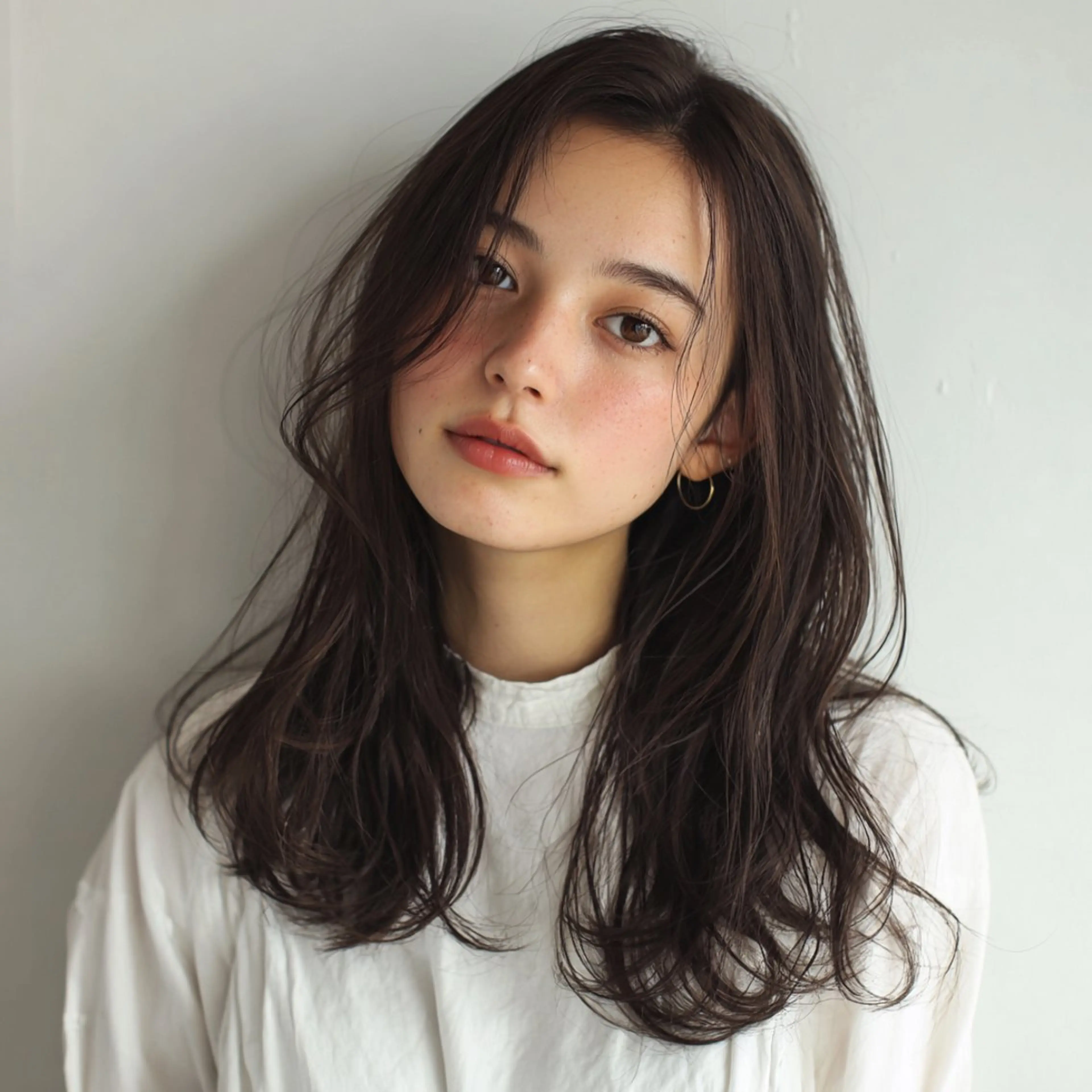 ロング カラー ヘアアレンジ ブラウンカラー 透明感カラー 韓国風ヘア ロング ブリーチ無しWカラー 🫧CLUTCH砂川のヘアスタイル