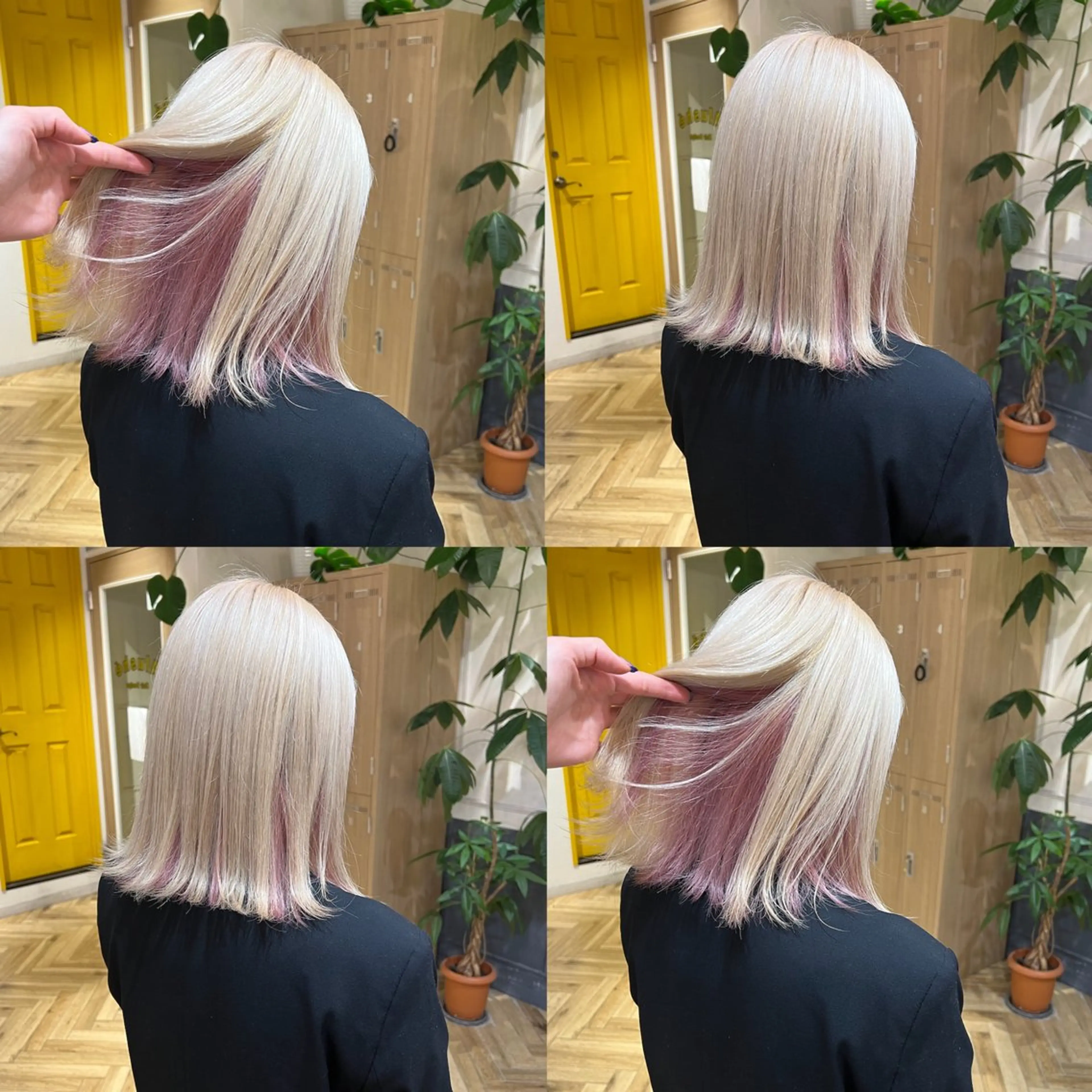 セミロング 艶カラー/韓国顔周り 🎀mamiのヘアスタイル