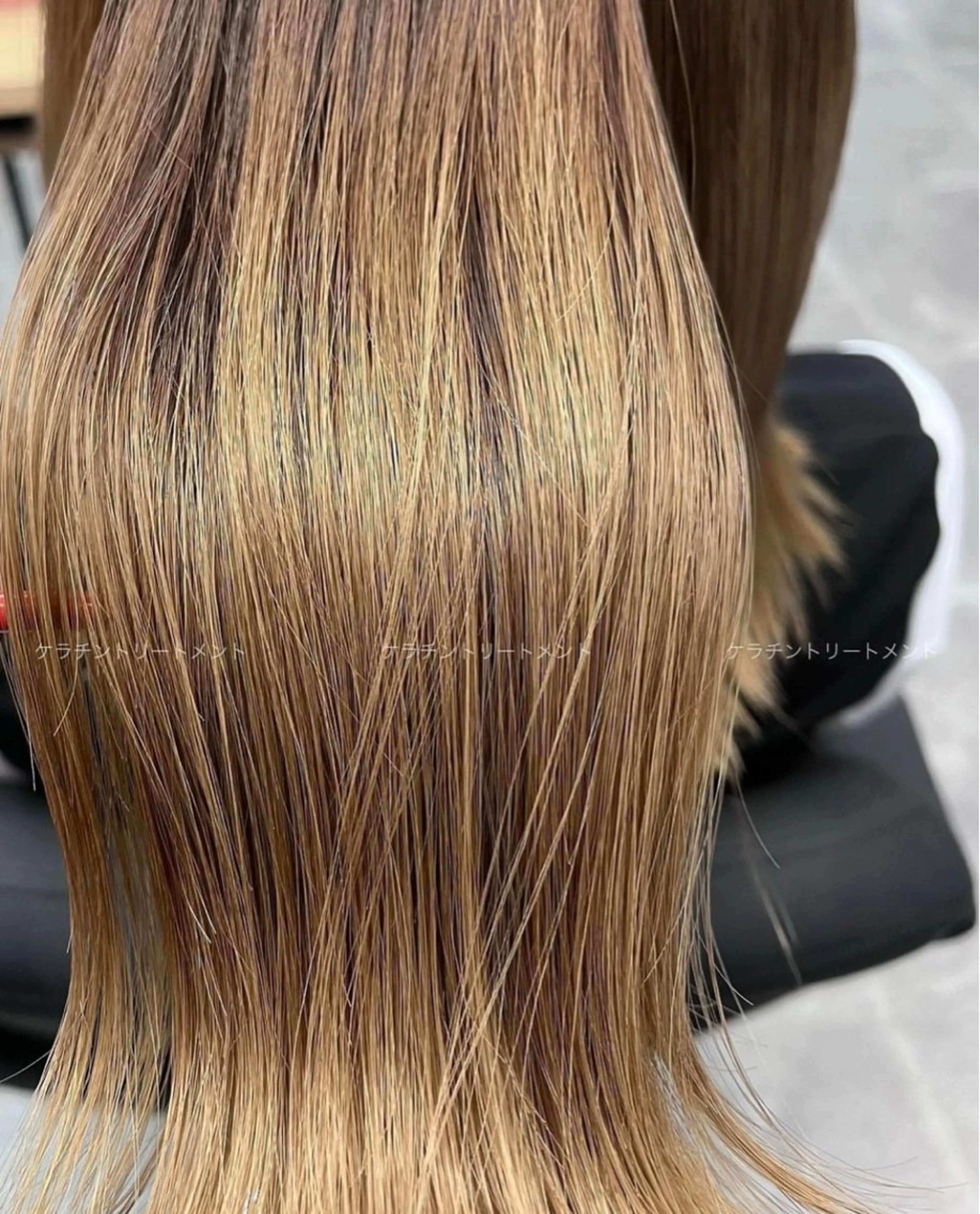 ミディアム 髪質改善 縮毛矯正 トリートメント 熊谷 有紗のヘアスタイル