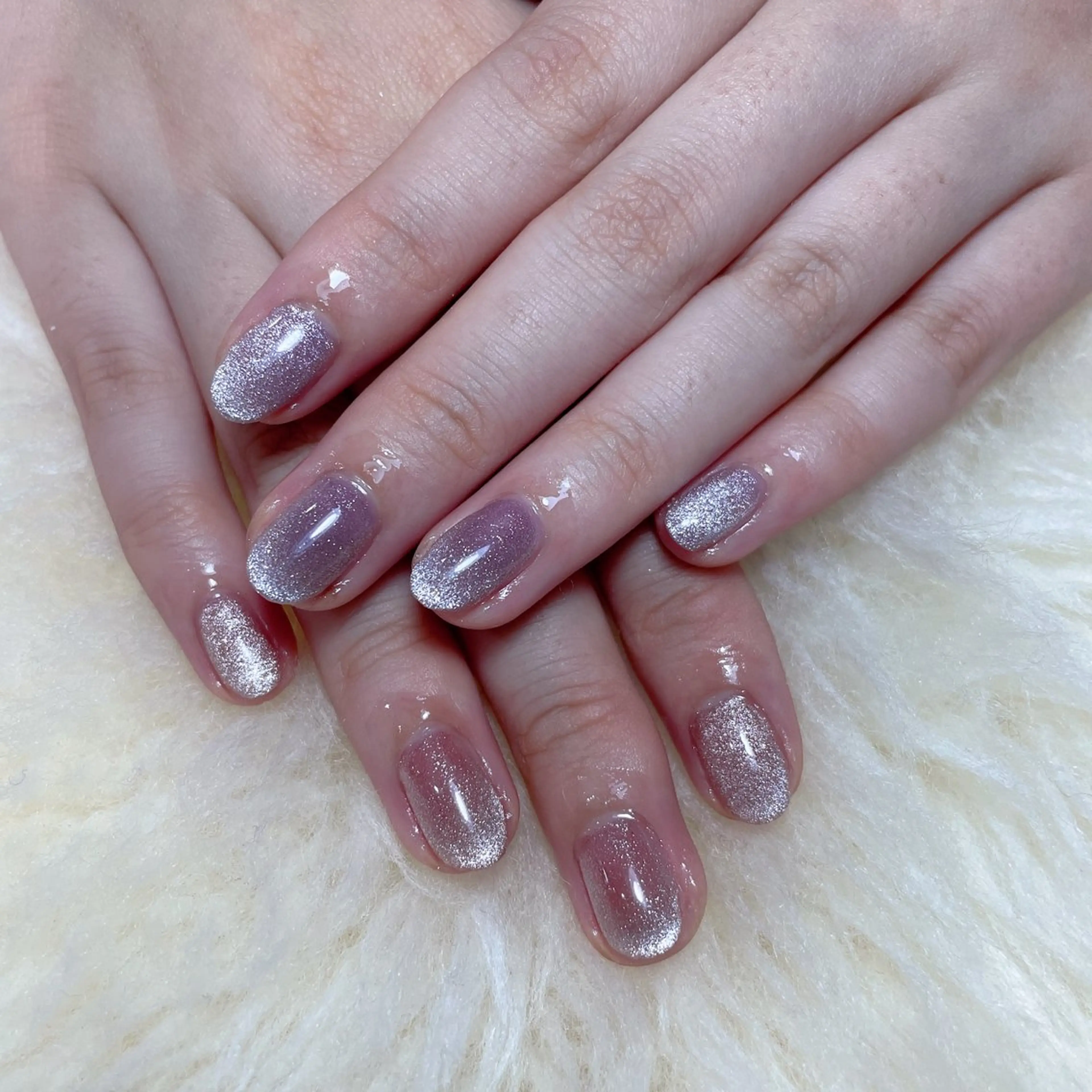 ネイル フレンチネイル キラキラネイル M2 beauty Hoshinaのネイルデザイン