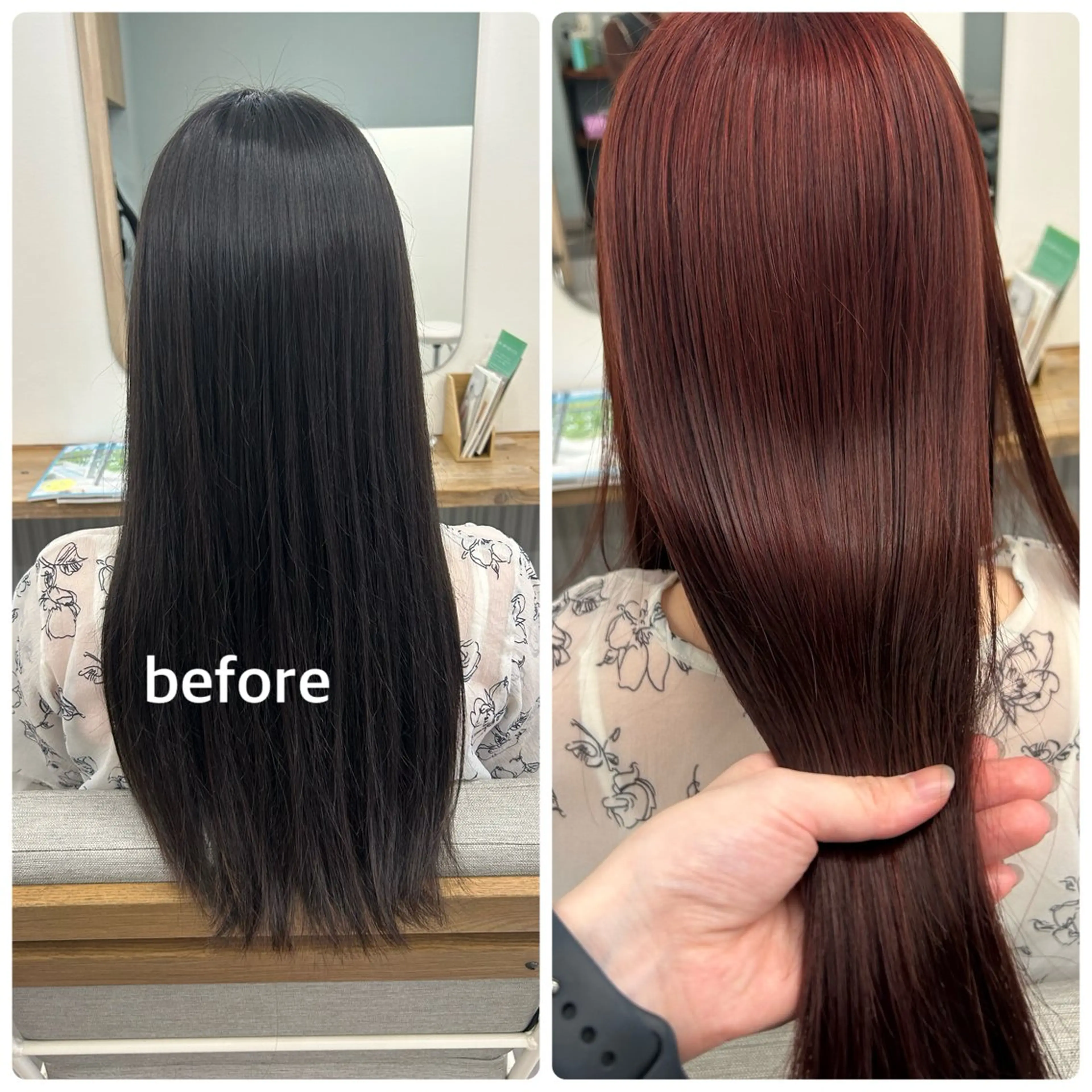 ロング カラー カット ヘアカラー ａｉｋａ🐩 /艶カラー/レイヤーのヘアスタイル