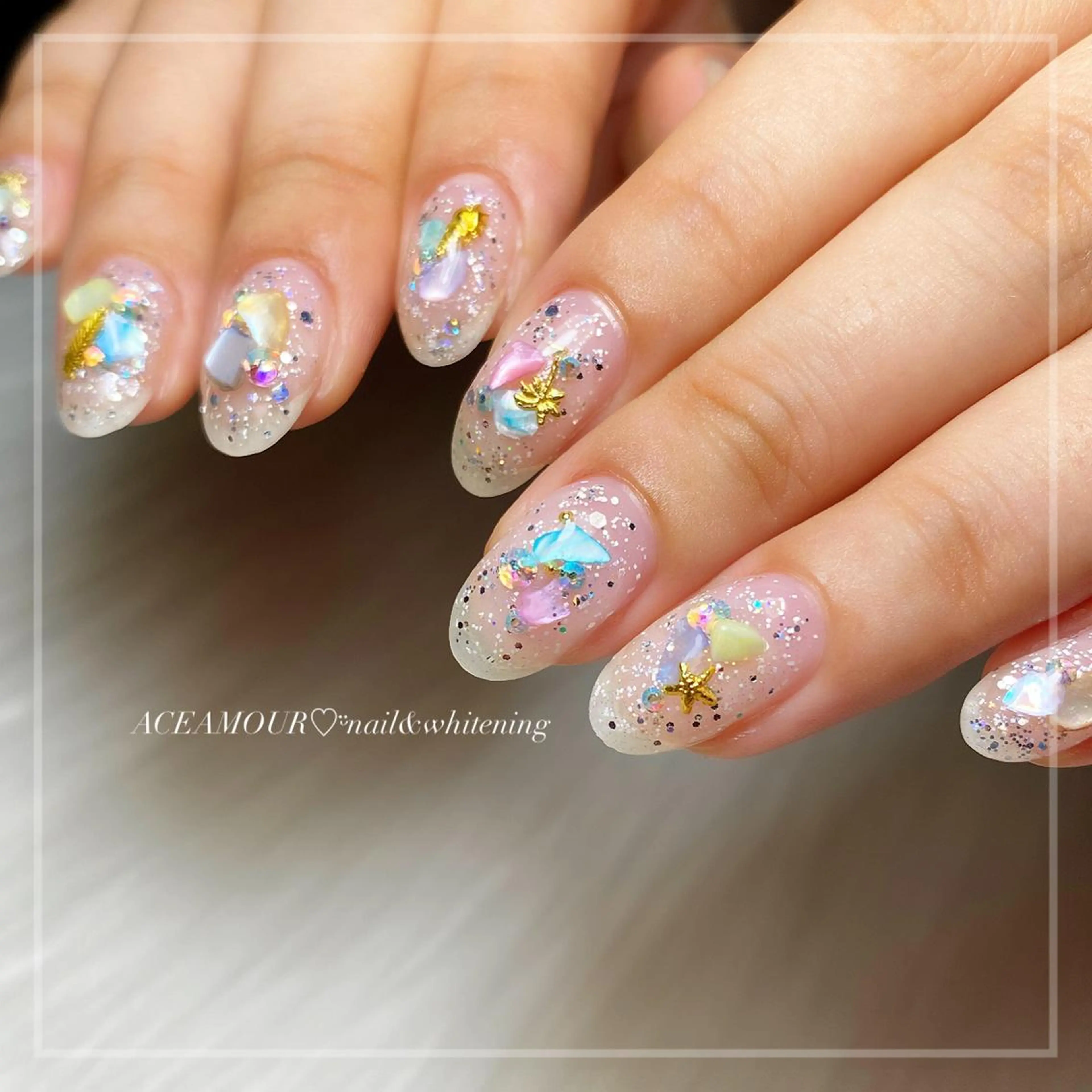 ネイル ネイル/耳つぼ /新ホワイトニングのネイルデザイン