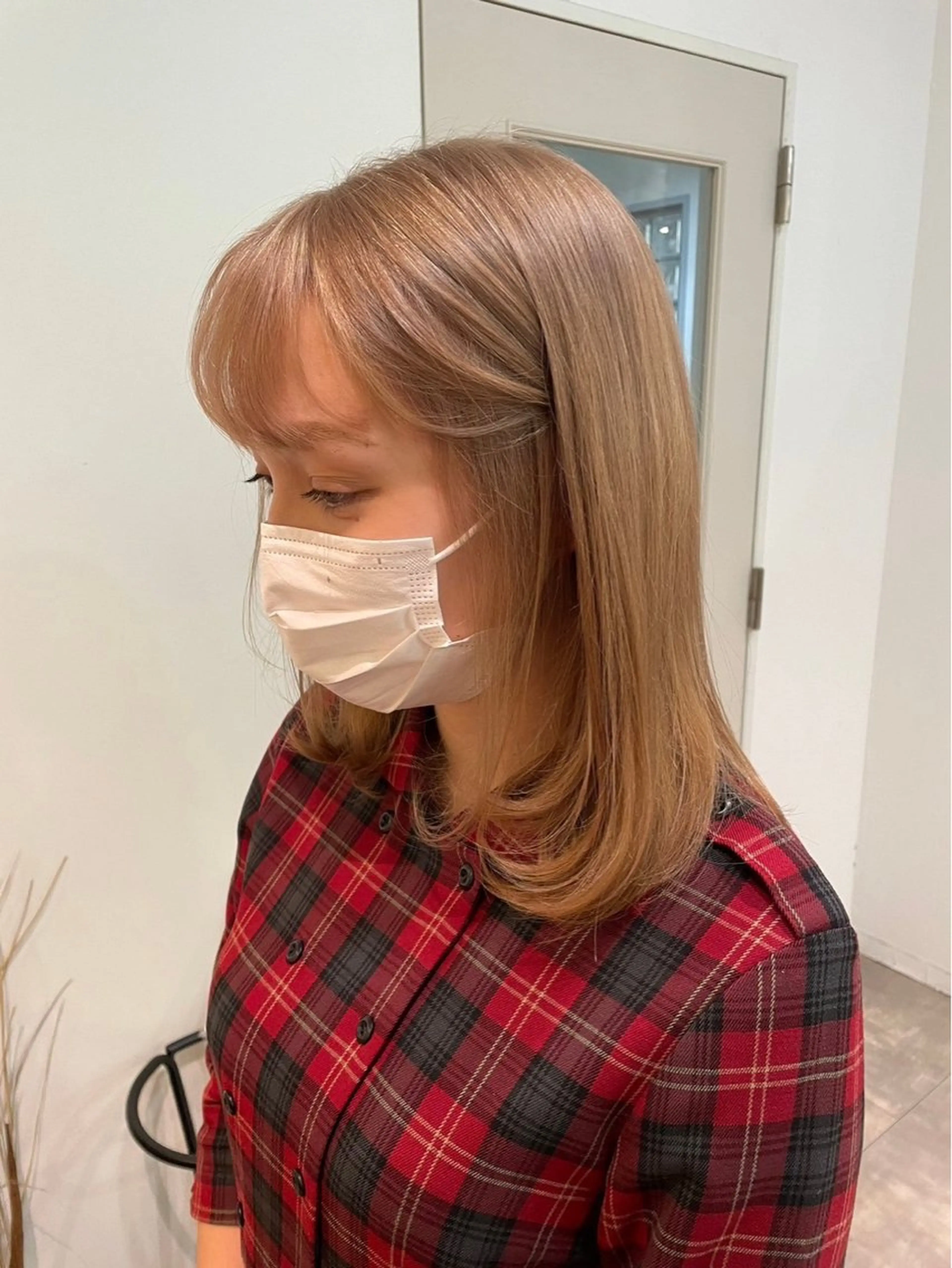 ミディアム 室谷 ゆりあのヘアスタイル