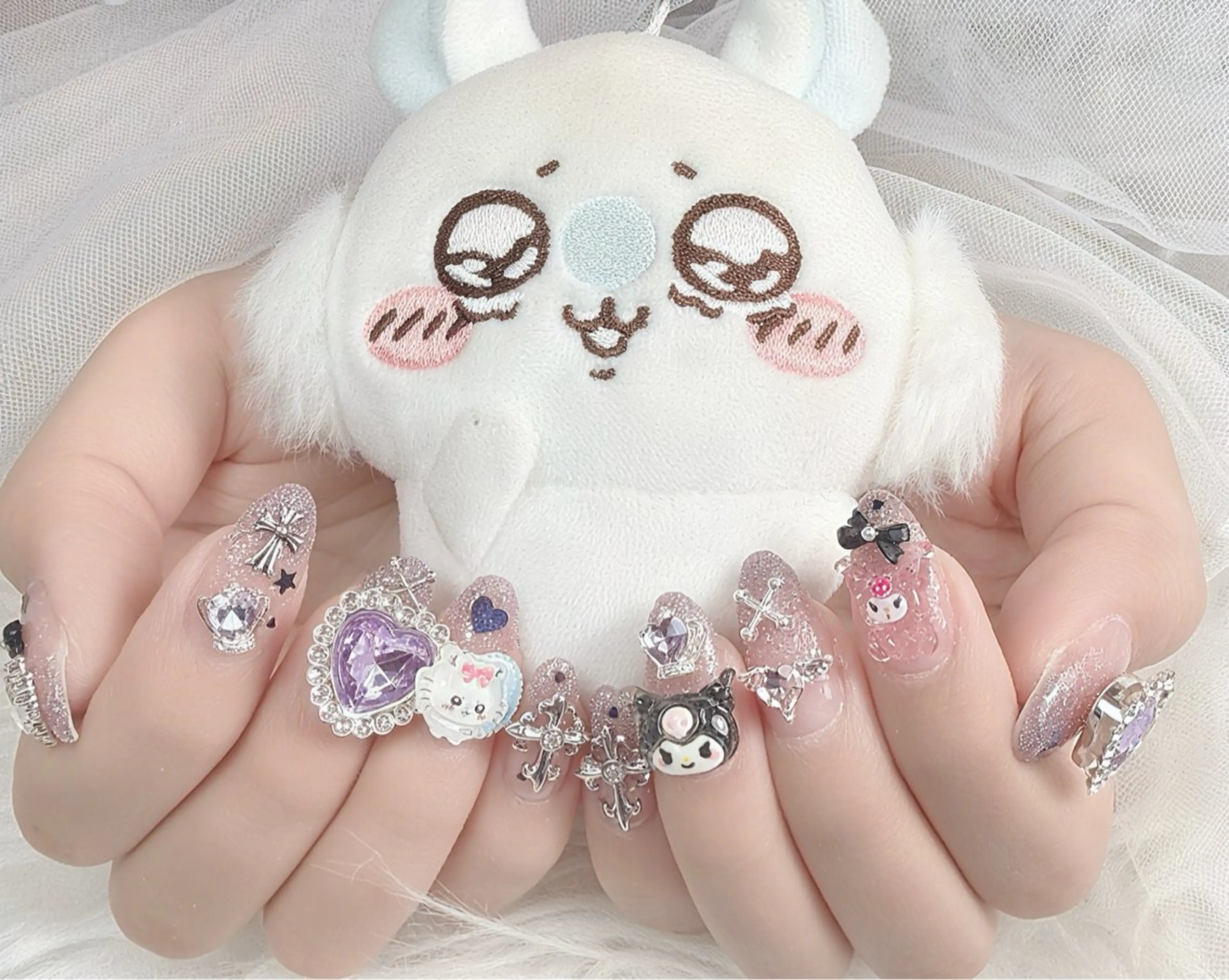 ネイル ハート ハンドネイル ハンドケア Gote Kawa nail salonのネイルデザイン