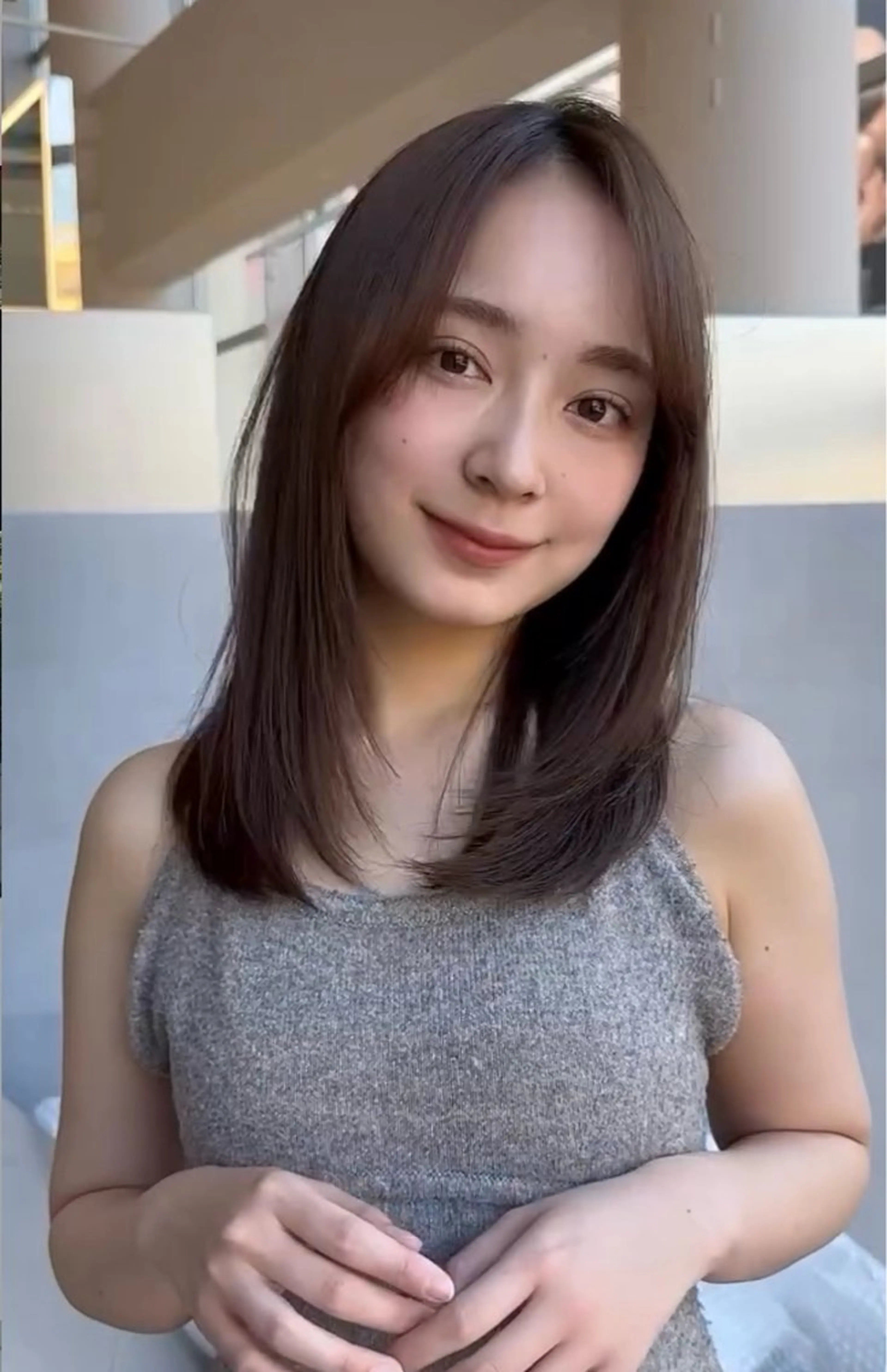 ミディアム ヘアアレンジ ミディアムレイヤー レイヤーカット レイヤー✖️韓国 🇰🇷/藤藪孝太のヘアスタイル