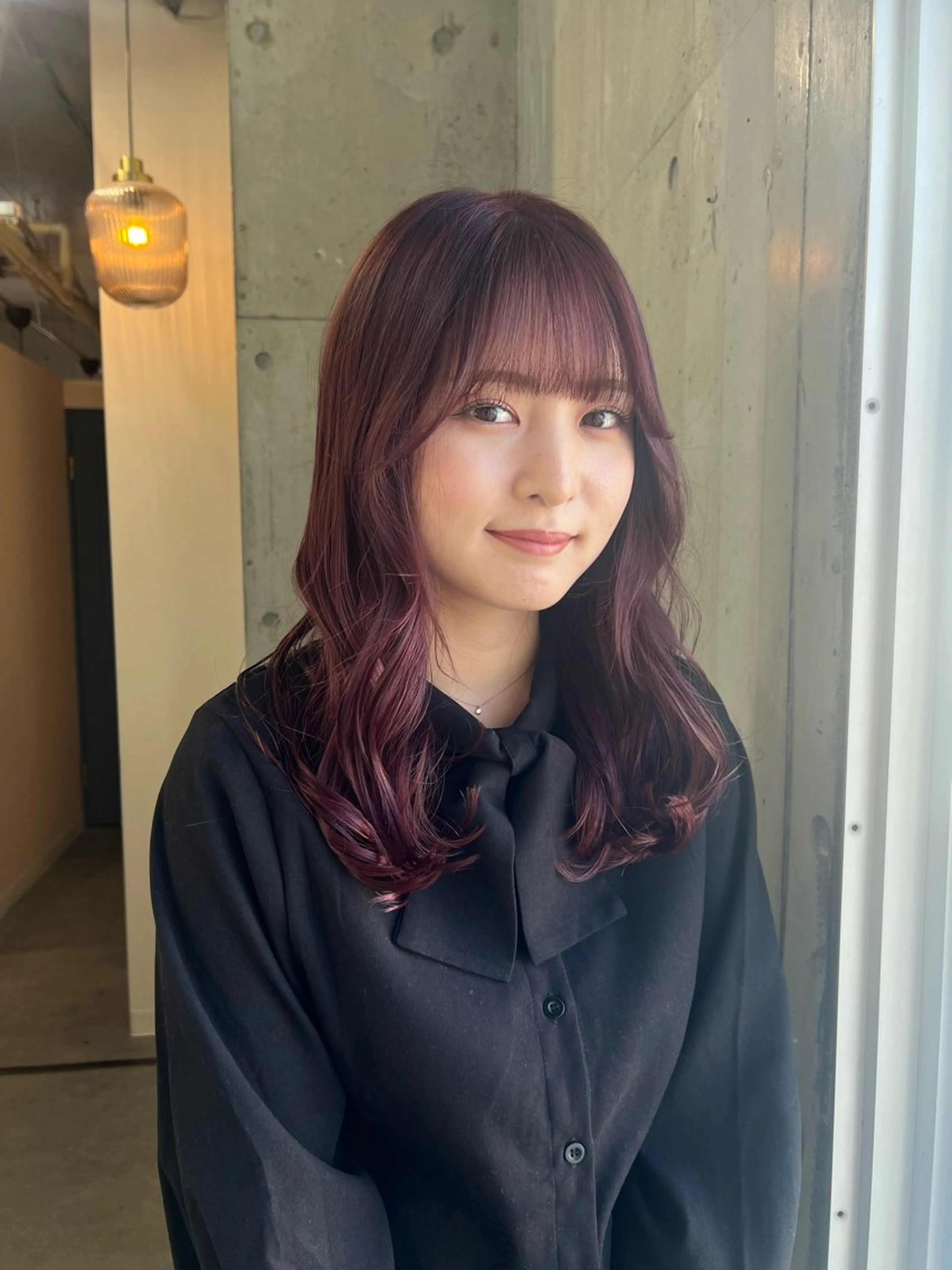 セミロング カラー ピンクカラー Ayaka🩰🎀 ガーリー/暖色♡のヘアスタイル