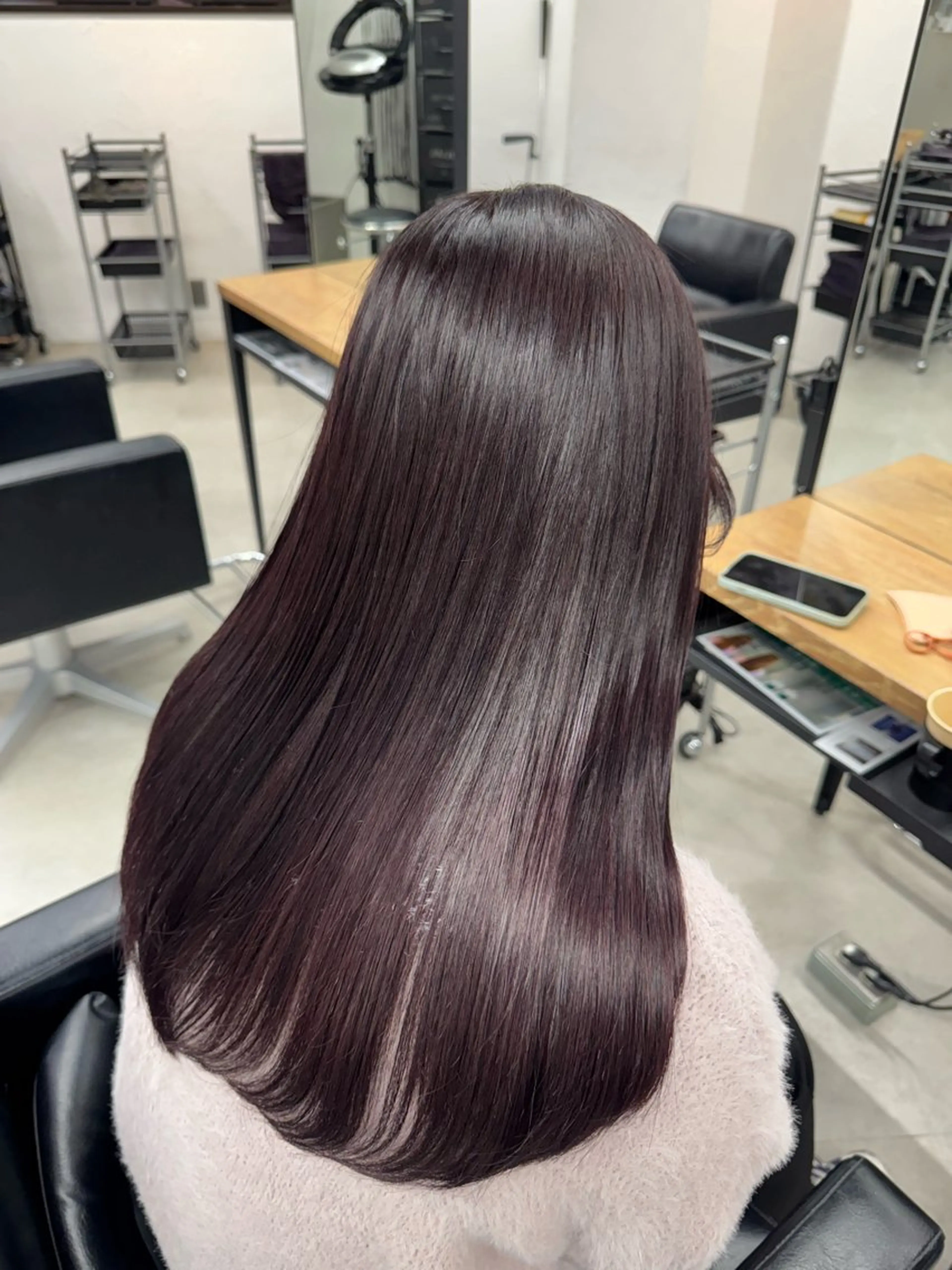 ミディアム ヘアカラー トリートメント Rico / bob/グレージュのヘアスタイル