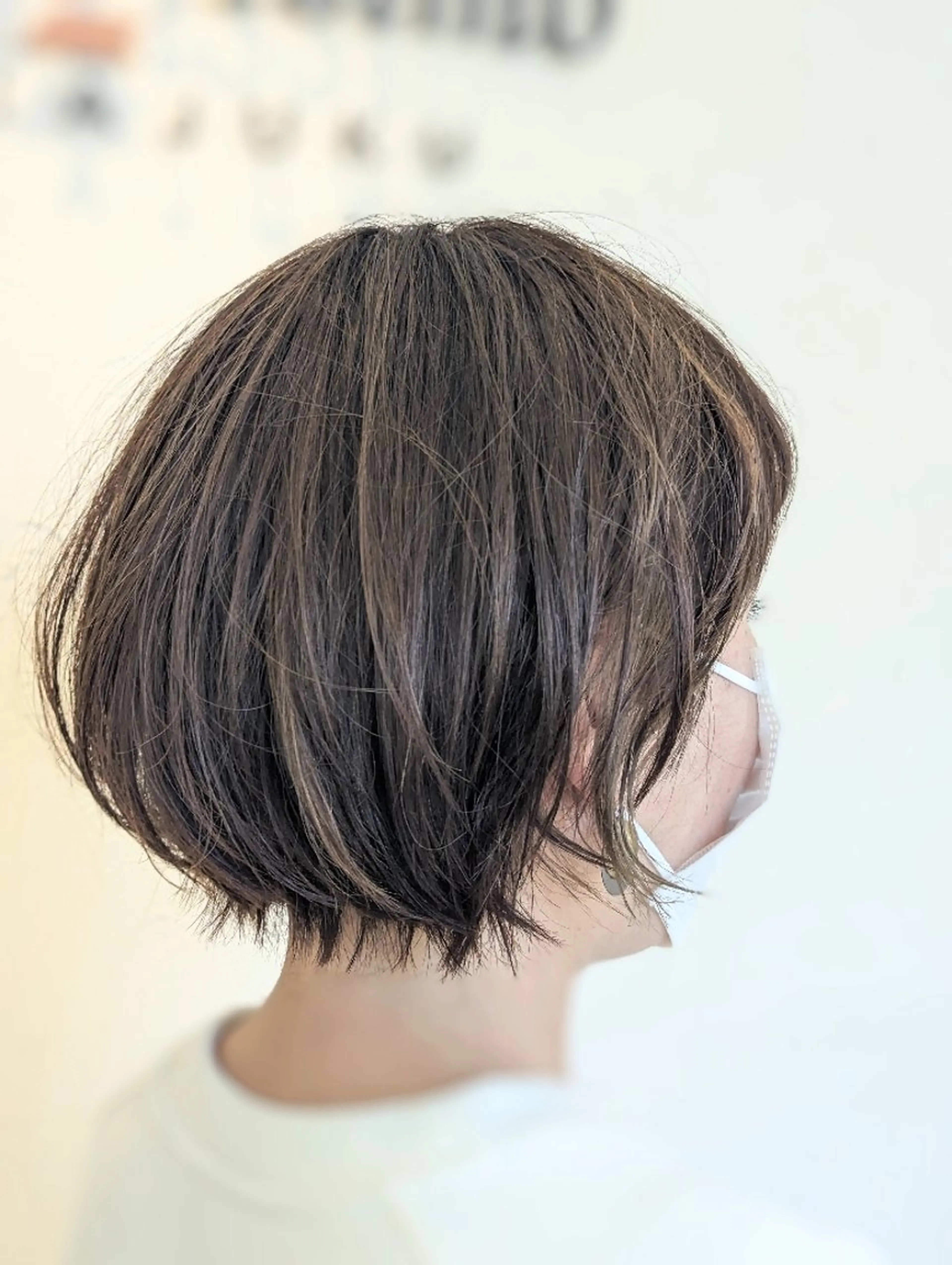 ショート ショートヘア カット ヘアカラー トリートメント 井上 真貴子のヘアスタイル